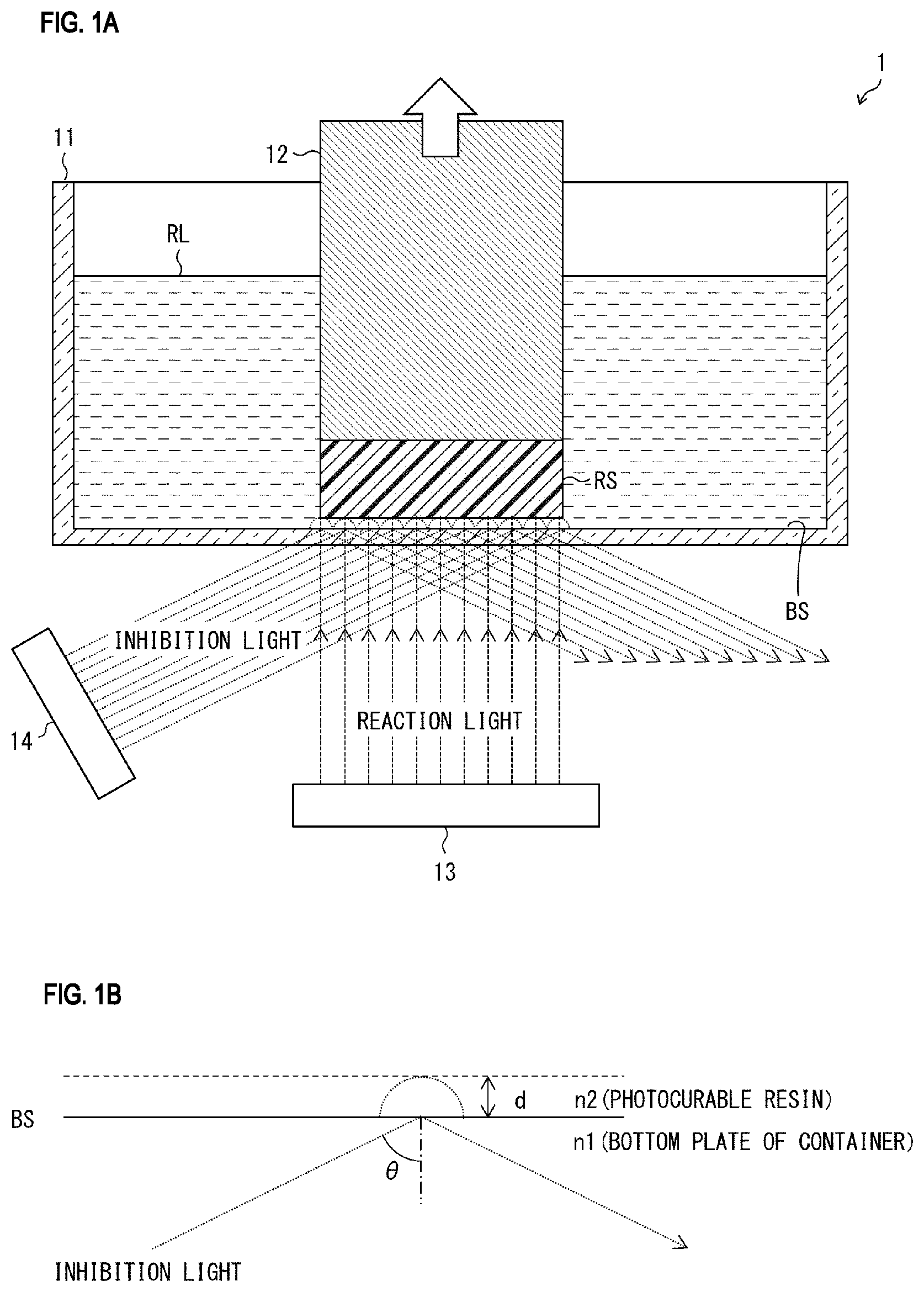 Patent US12365136 — Stereolithography device and method for producing structure — Figure 1