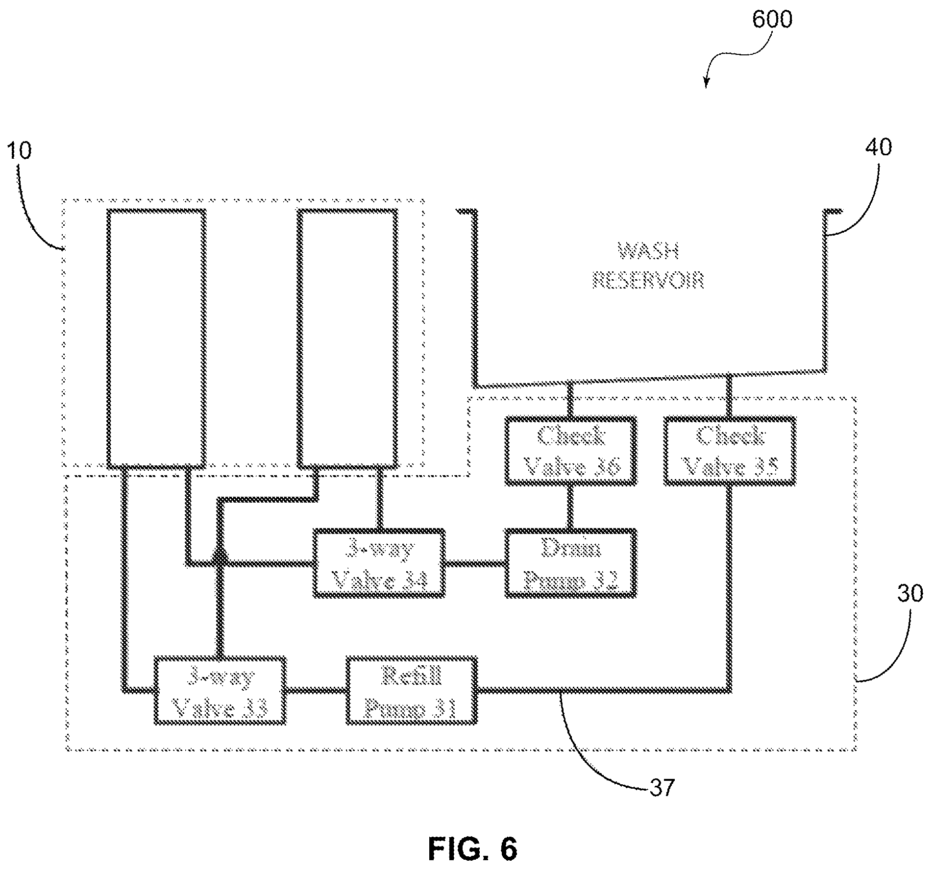Patent US12365138 Figure 6 – Multi-stage wash system for vat polymerization-based 3D printed parts