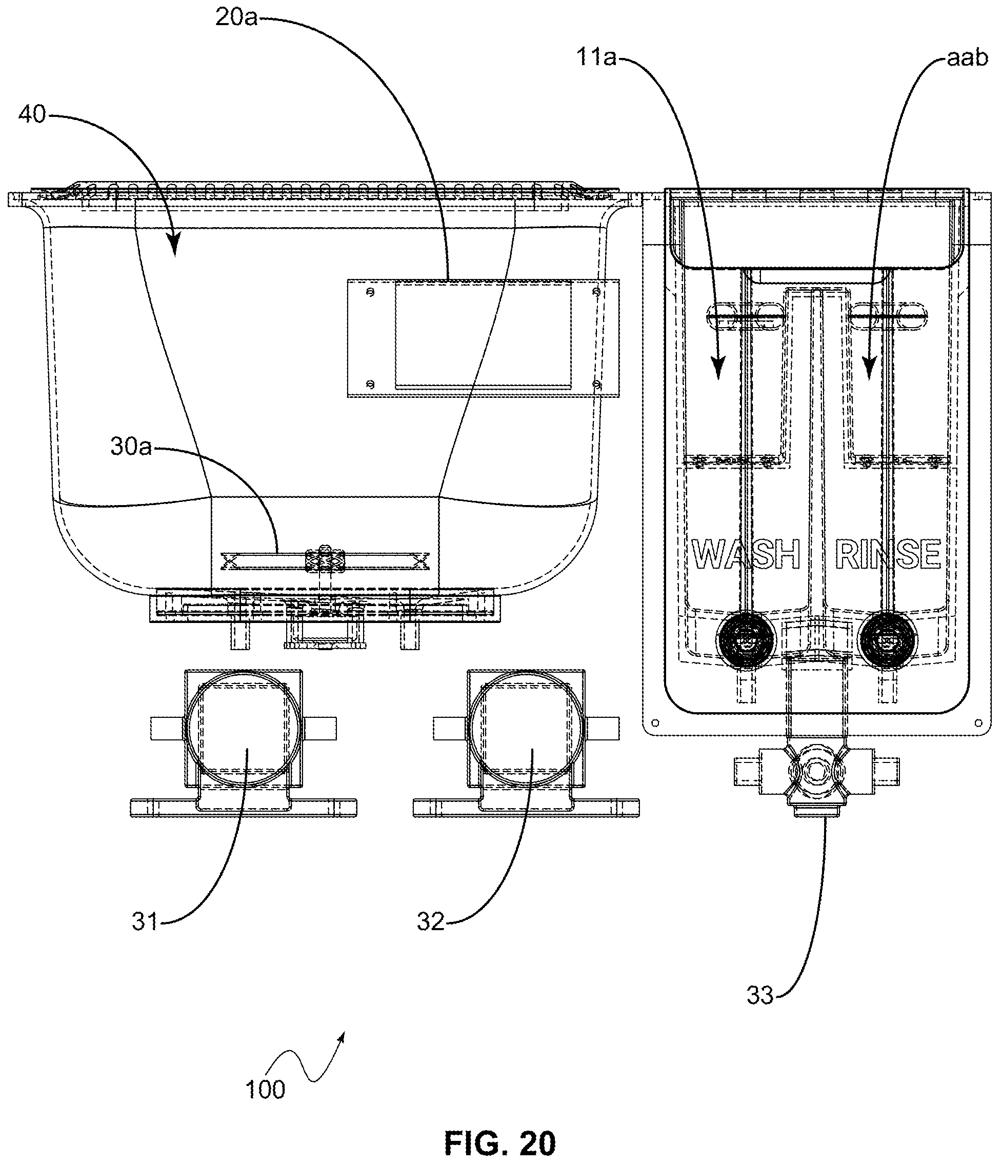 Patent US12365138 Figure 20 – Multi-stage wash system for vat polymerization-based 3D printed parts