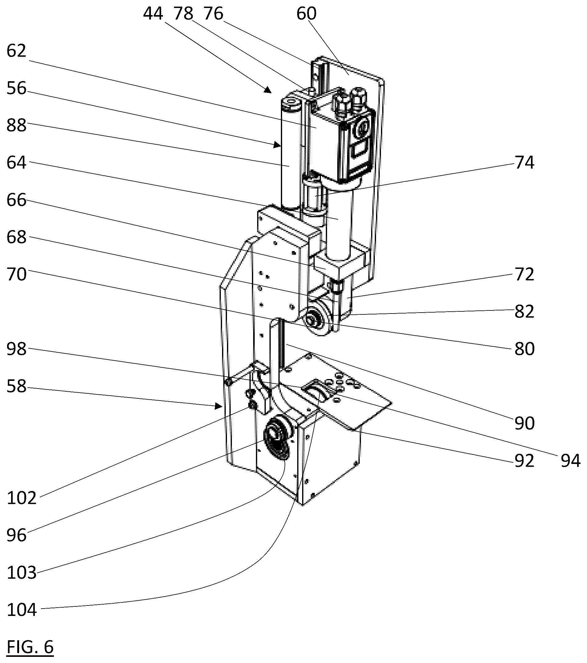 Patent US12365145 Figure 6 – Mesh to flexible screen frame laminator