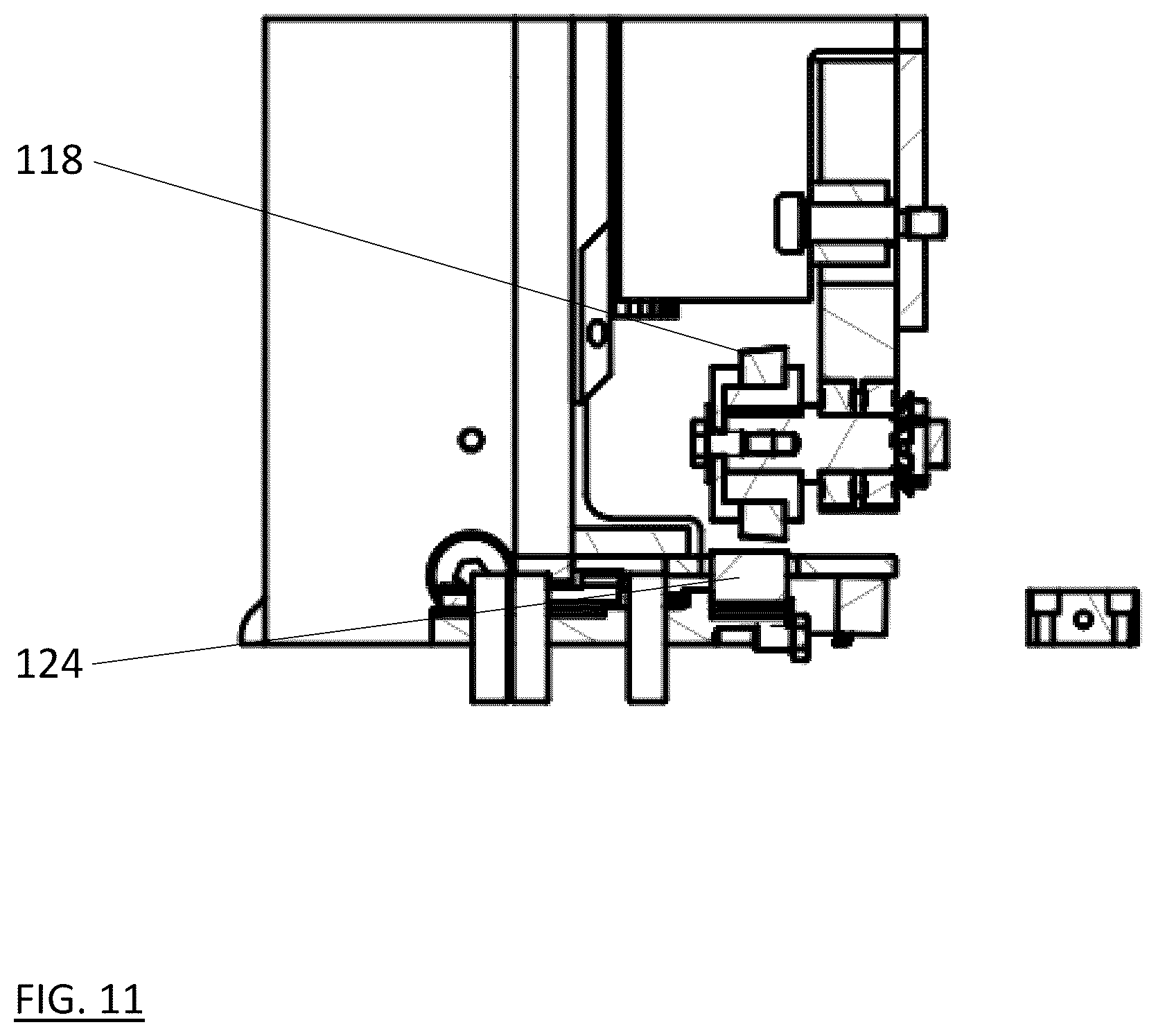 Patent US12365145 Figure 11 – Mesh to flexible screen frame laminator