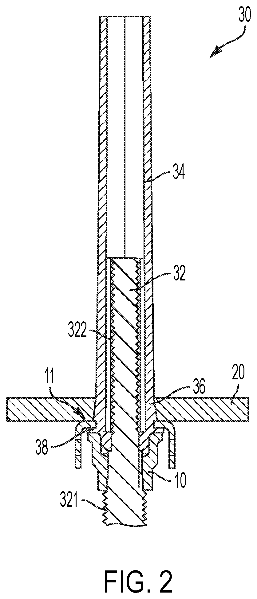 Patent US12365146 Figure 2 – Bonded nutplate rapid cure system with fixtured heater
