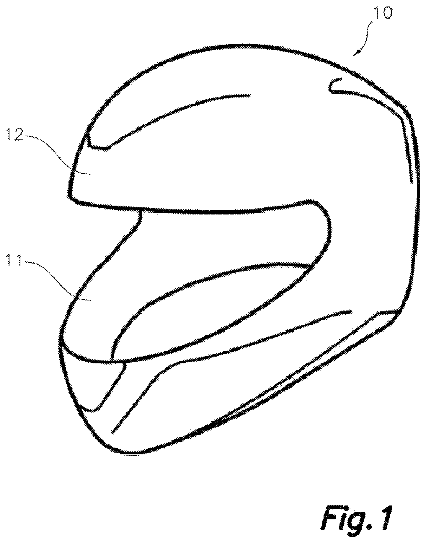 Patent US12365151 Figure 1 – Method for producing a body protection item and resulting body protection item