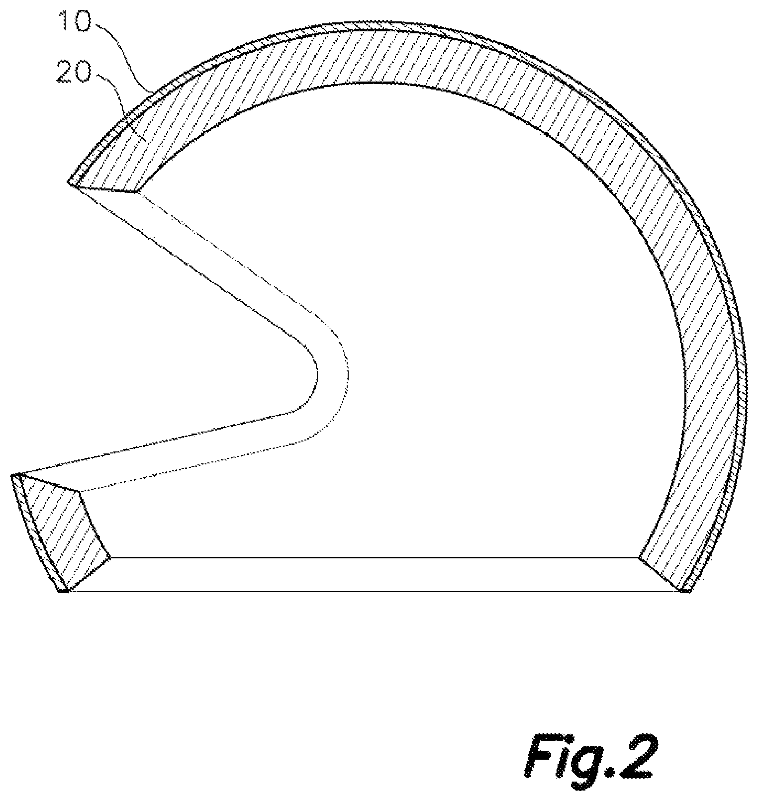 Patent US12365151 Figure 2 – Method for producing a body protection item and resulting body protection item
