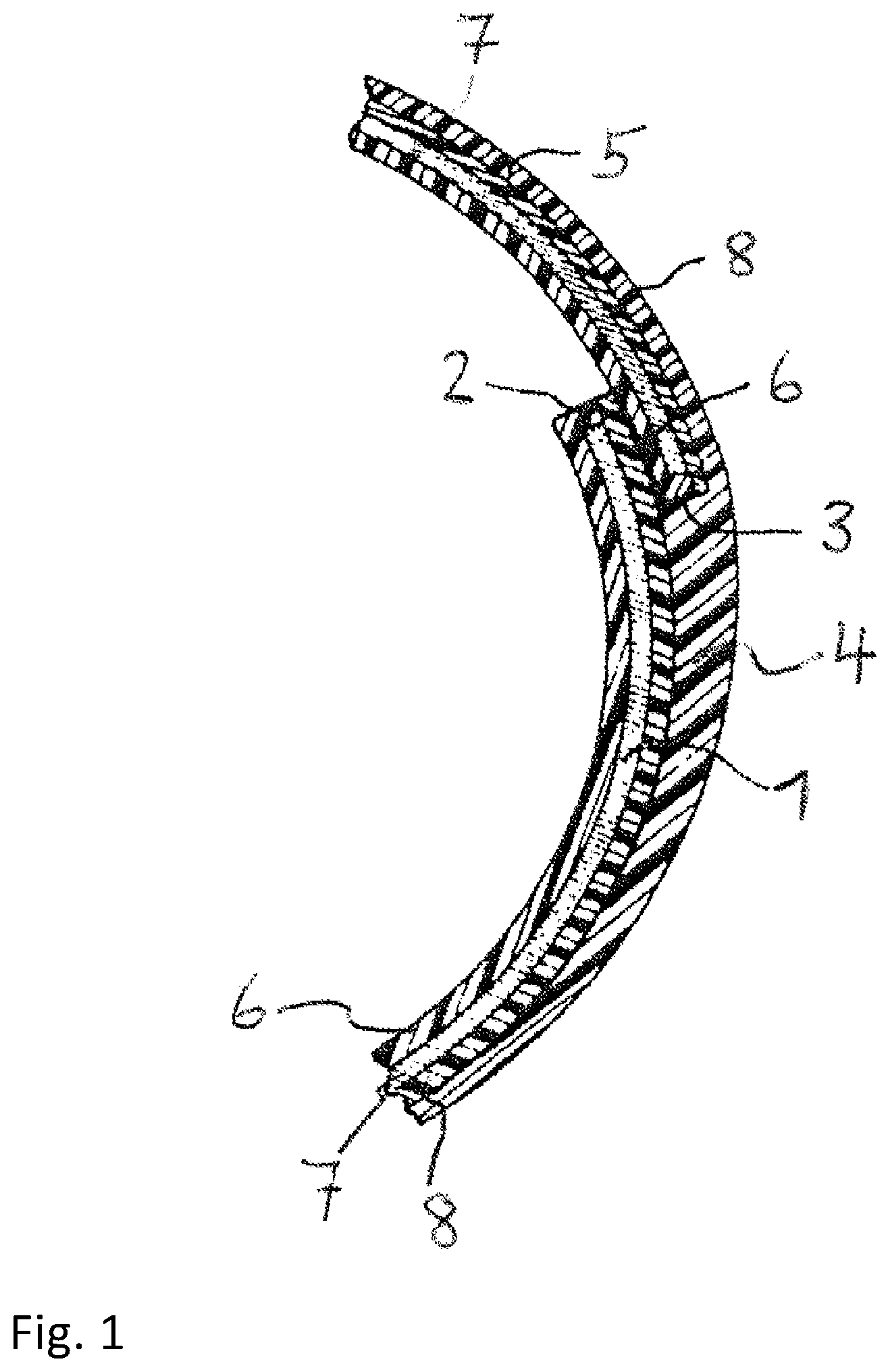 Patent US12365168 Figure 1 – Recyclable, collapsible tube with barrier properties