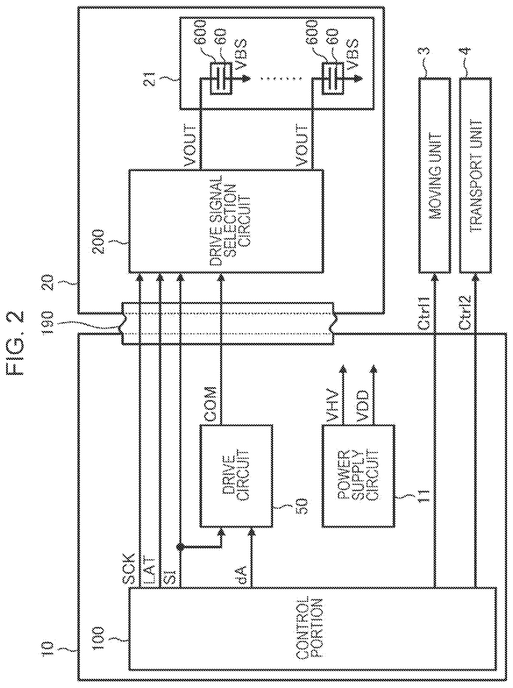 Patent US12365175 Figure 2 – Liquid discharge apparatus and capacitive load drive circuit