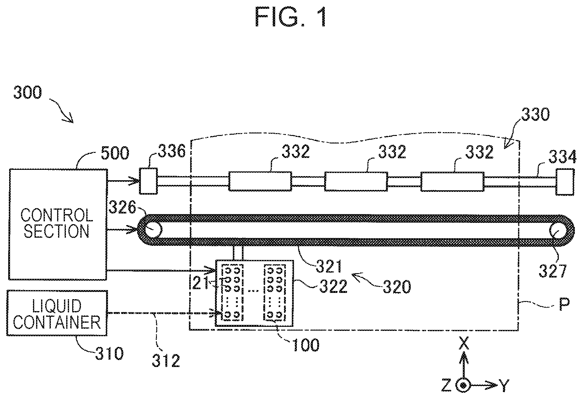 Patent US12365176 — Liquid ejecting apparatus — Figure 1