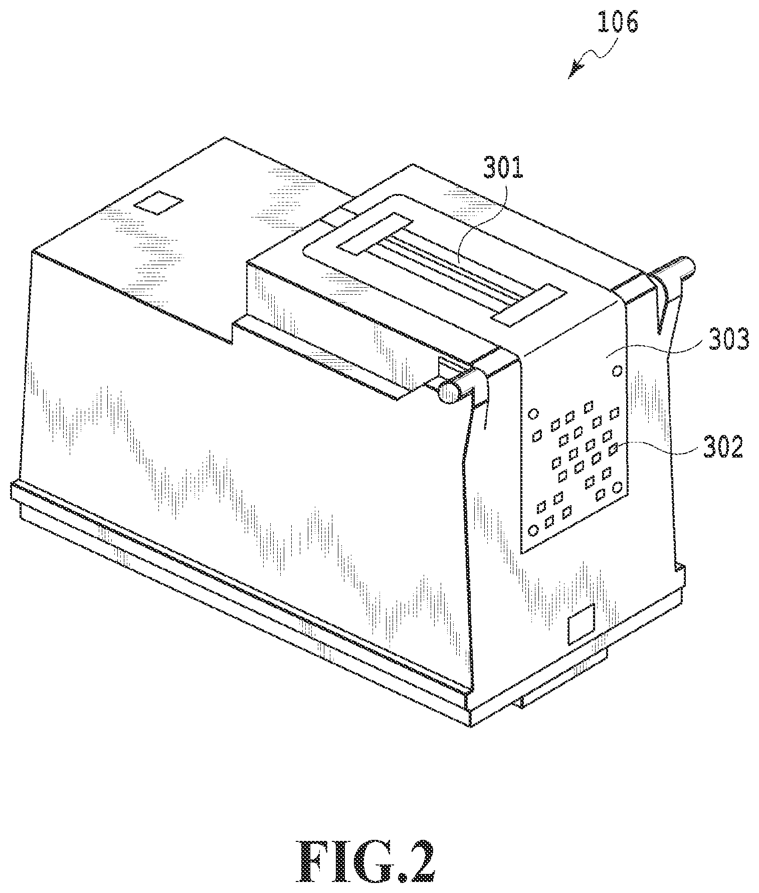 Patent US12365177 Figure 2 – Liquid ejection head inspection method, liquid ejection head inspection apparatus, and ejection element substrate