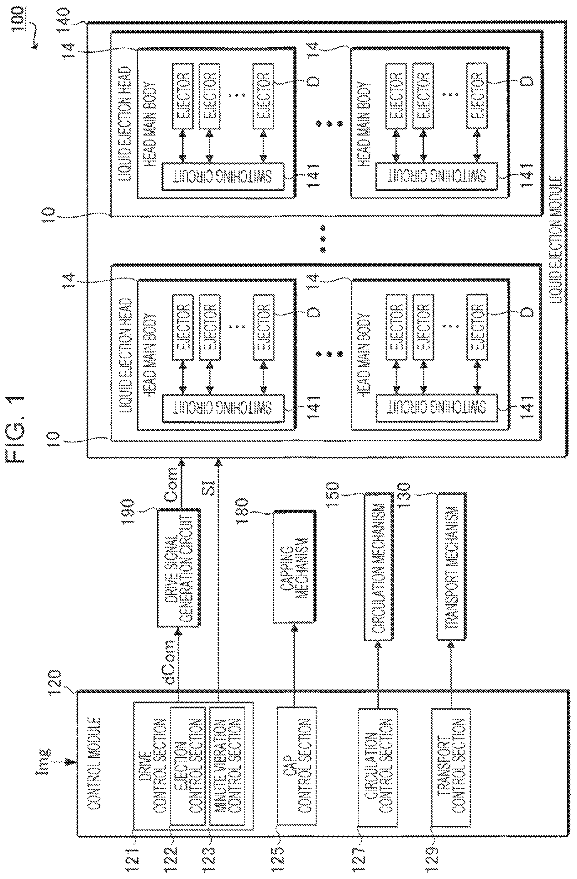 Patent US12365181 Figure 1 – Liquid ejecting apparatus