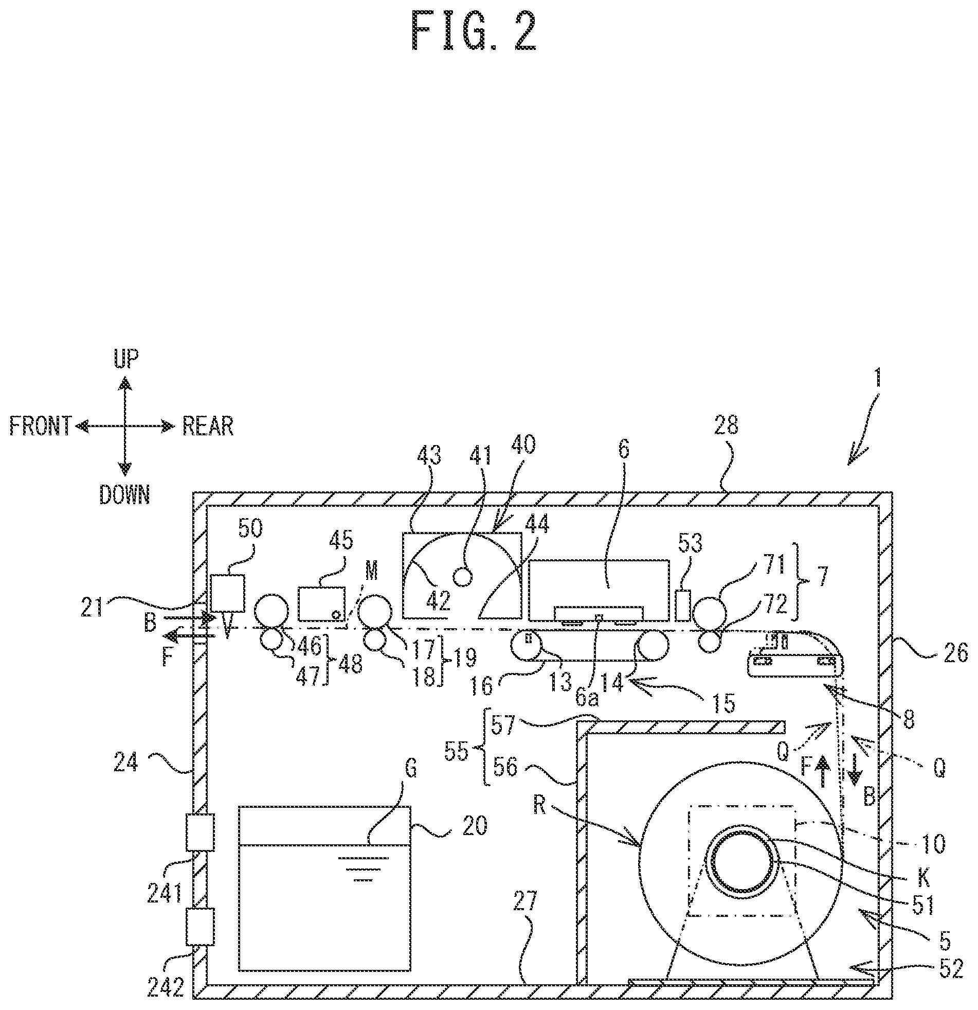 Patent US12365188 Figure 2 – Print device, print method, and non-transitory computer-readable medium storing print program