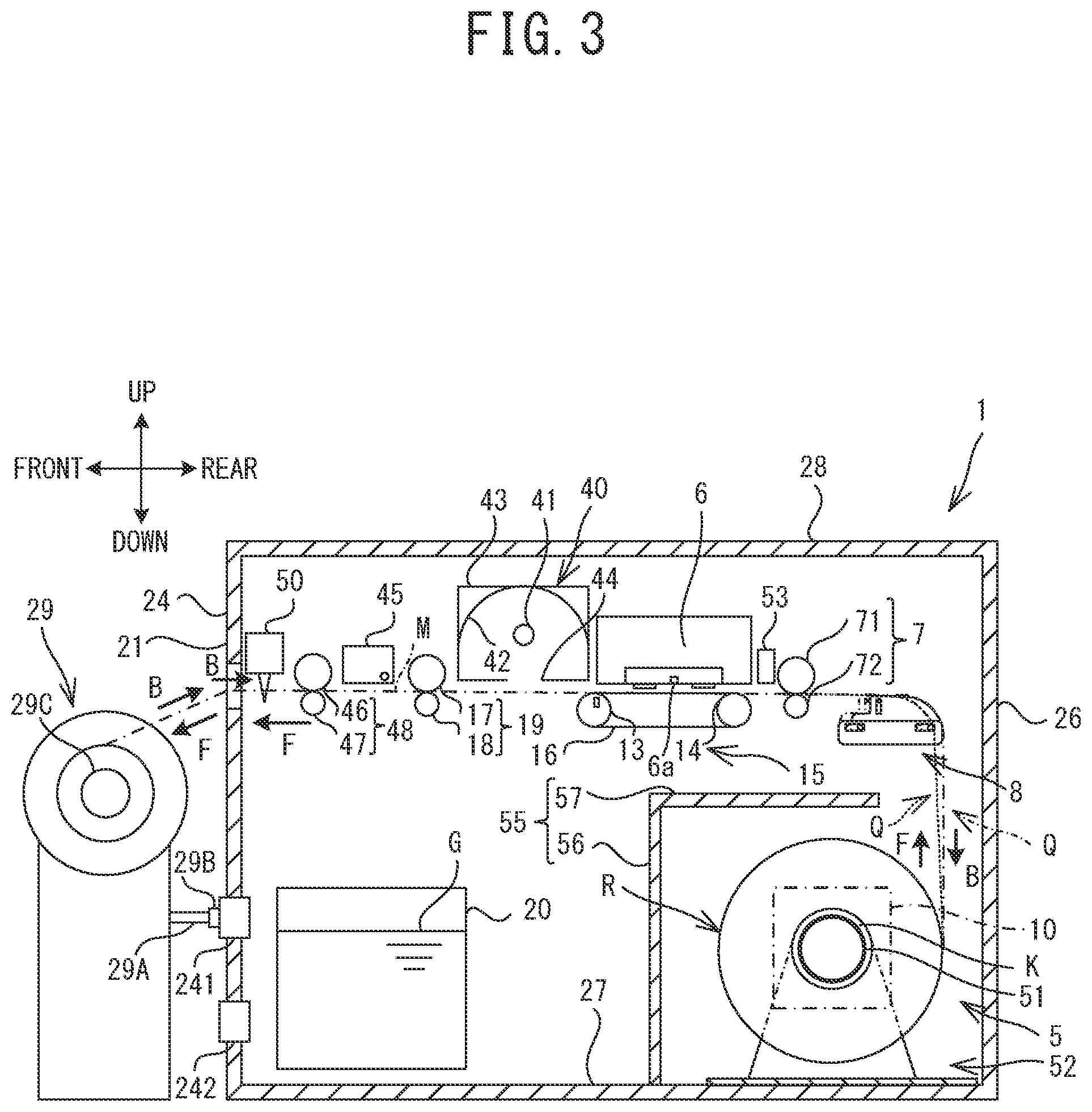 Patent US12365188 Figure 3 – Print device, print method, and non-transitory computer-readable medium storing print program
