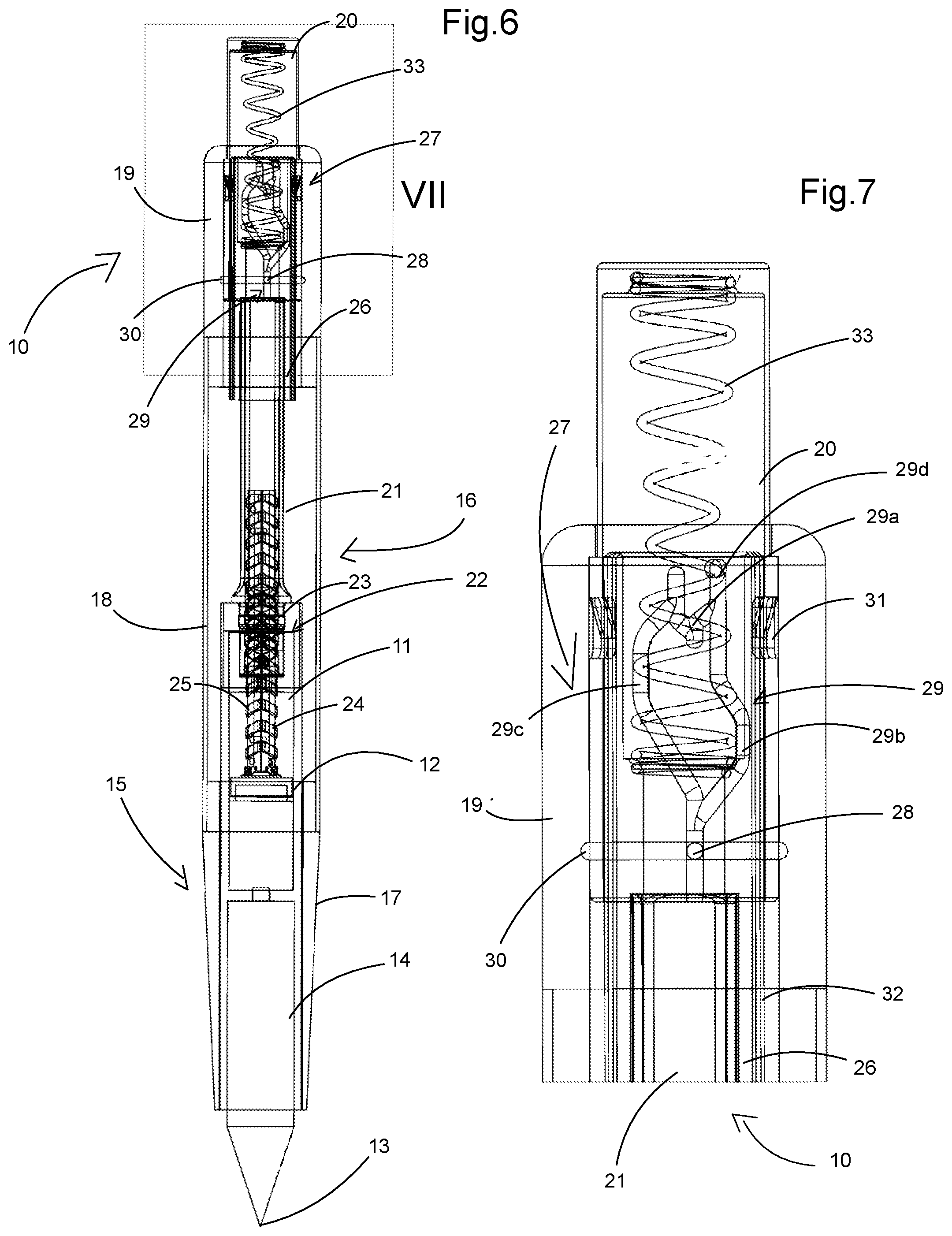 Patent US12365197 Figure 3 – Writing instrument