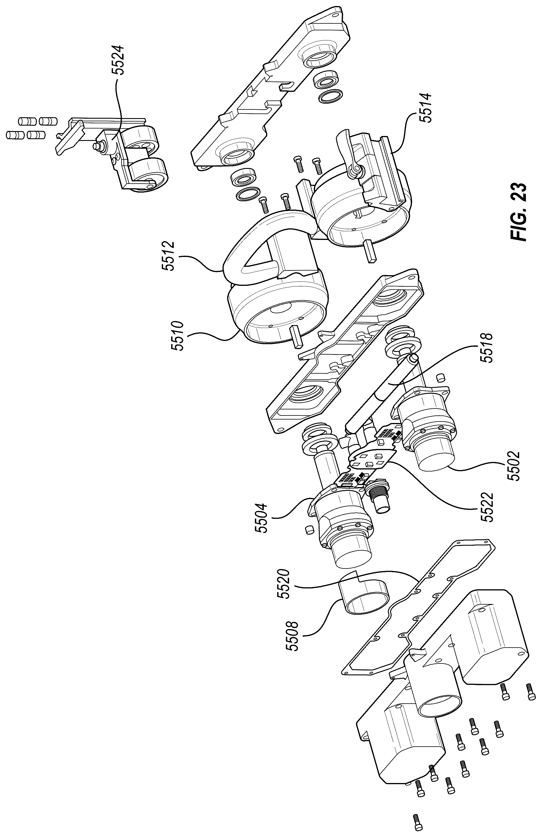 Patent US12365199 Figure 15 – Inspection robots and methods for inspection of curved surfaces with sensors at selected horizontal distances