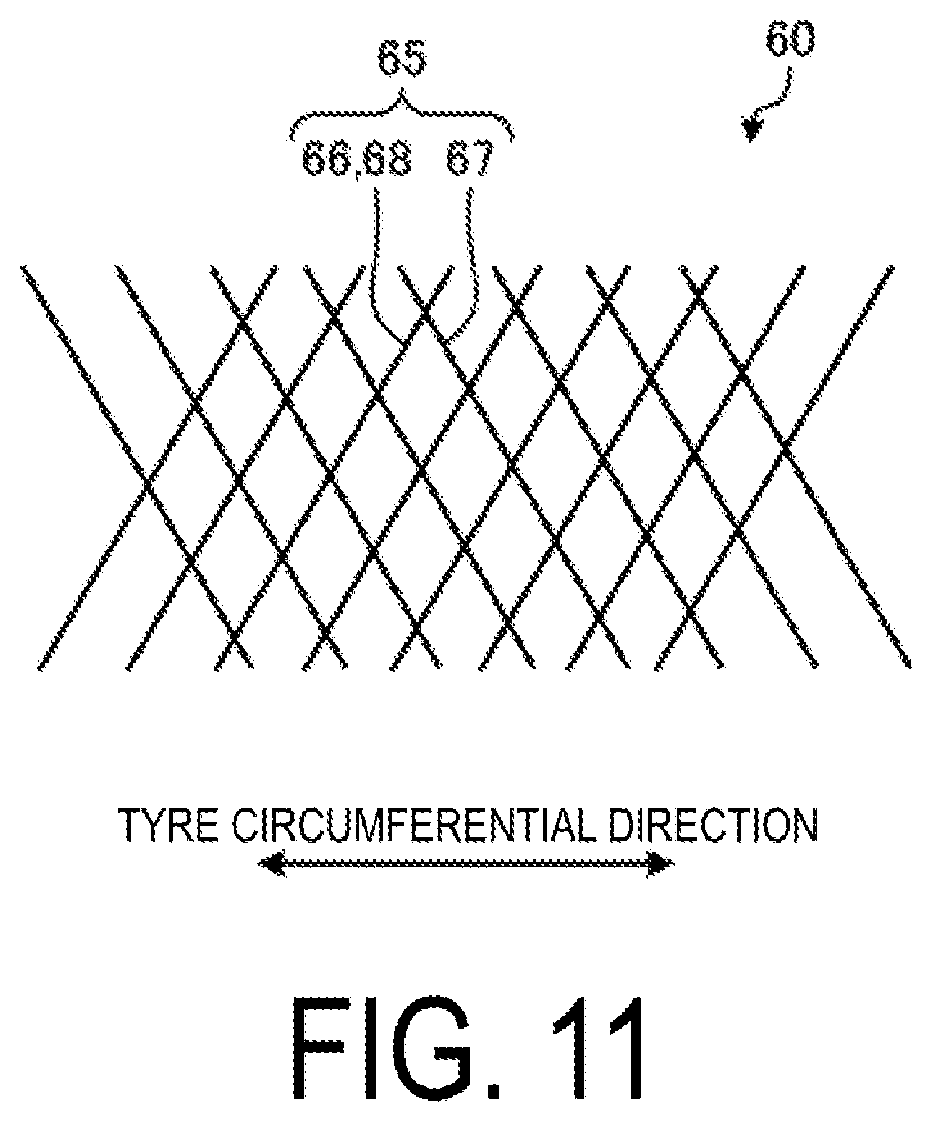 Patent US12365204 Figure 11 – Pneumatic tire and method for manufacturing pneumatic tire