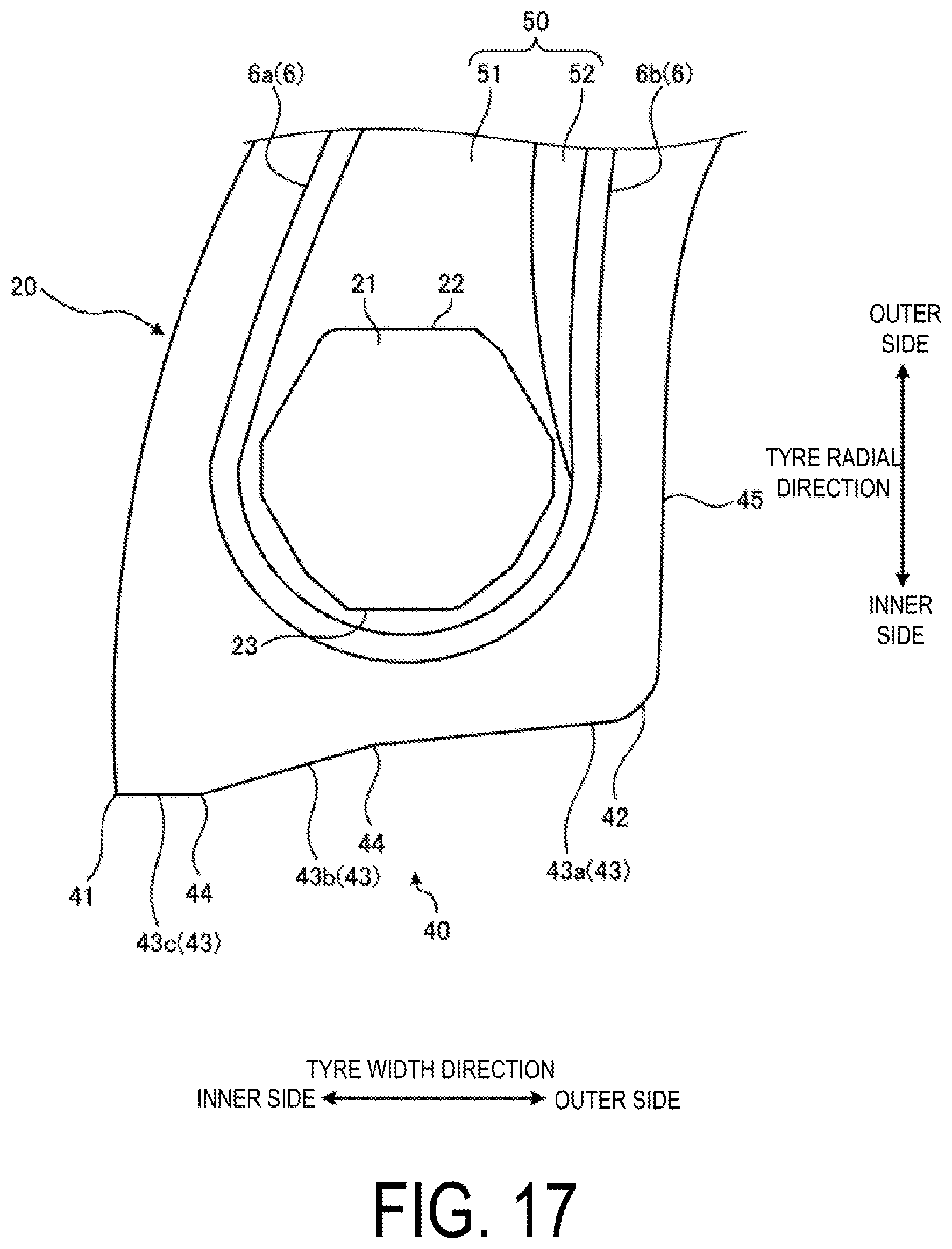 Patent US12365204 Figure 17 – Pneumatic tire and method for manufacturing pneumatic tire