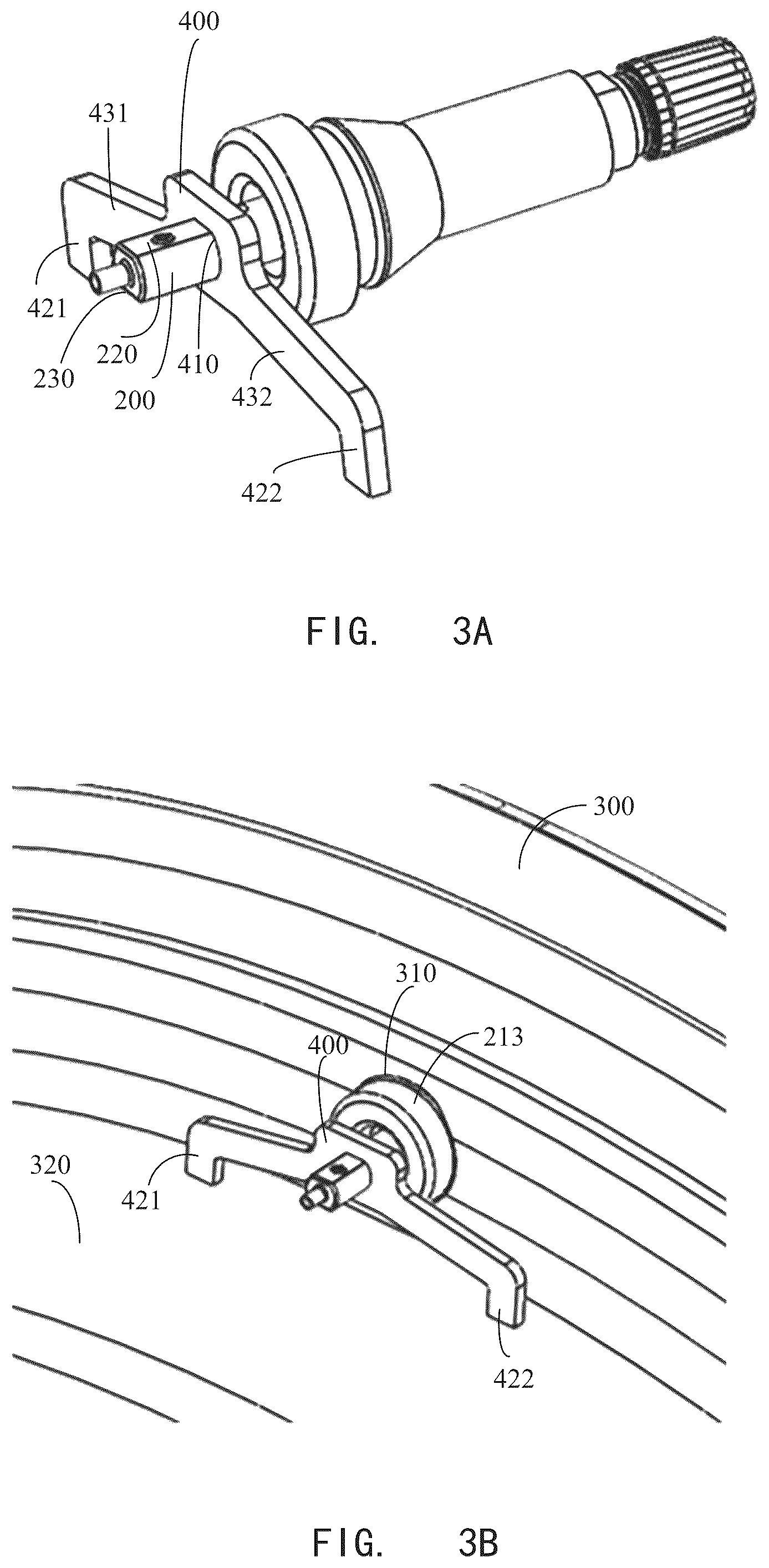 Patent US12365206 Figure 4 – TPMS transmitter fixing structure and assembling structure