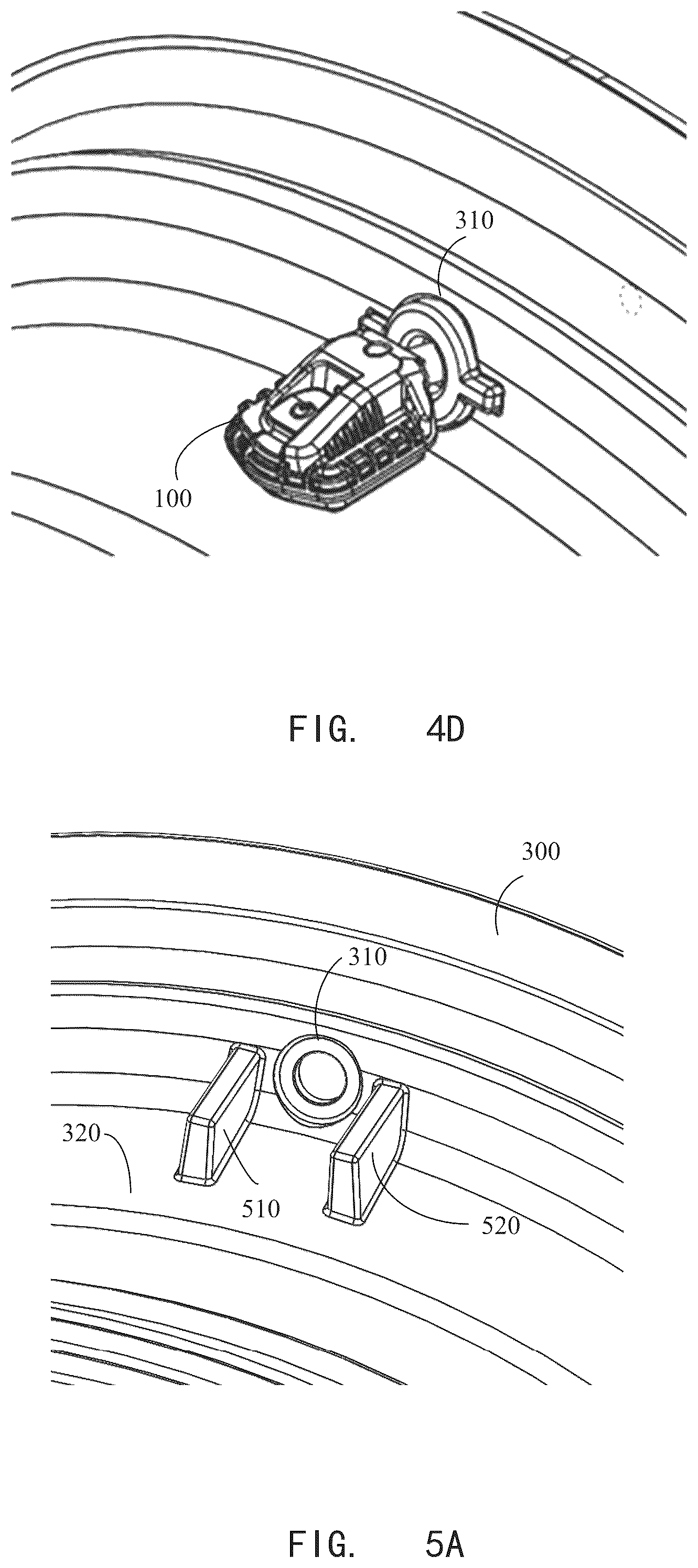 Patent US12365206 Figure 7 – TPMS transmitter fixing structure and assembling structure