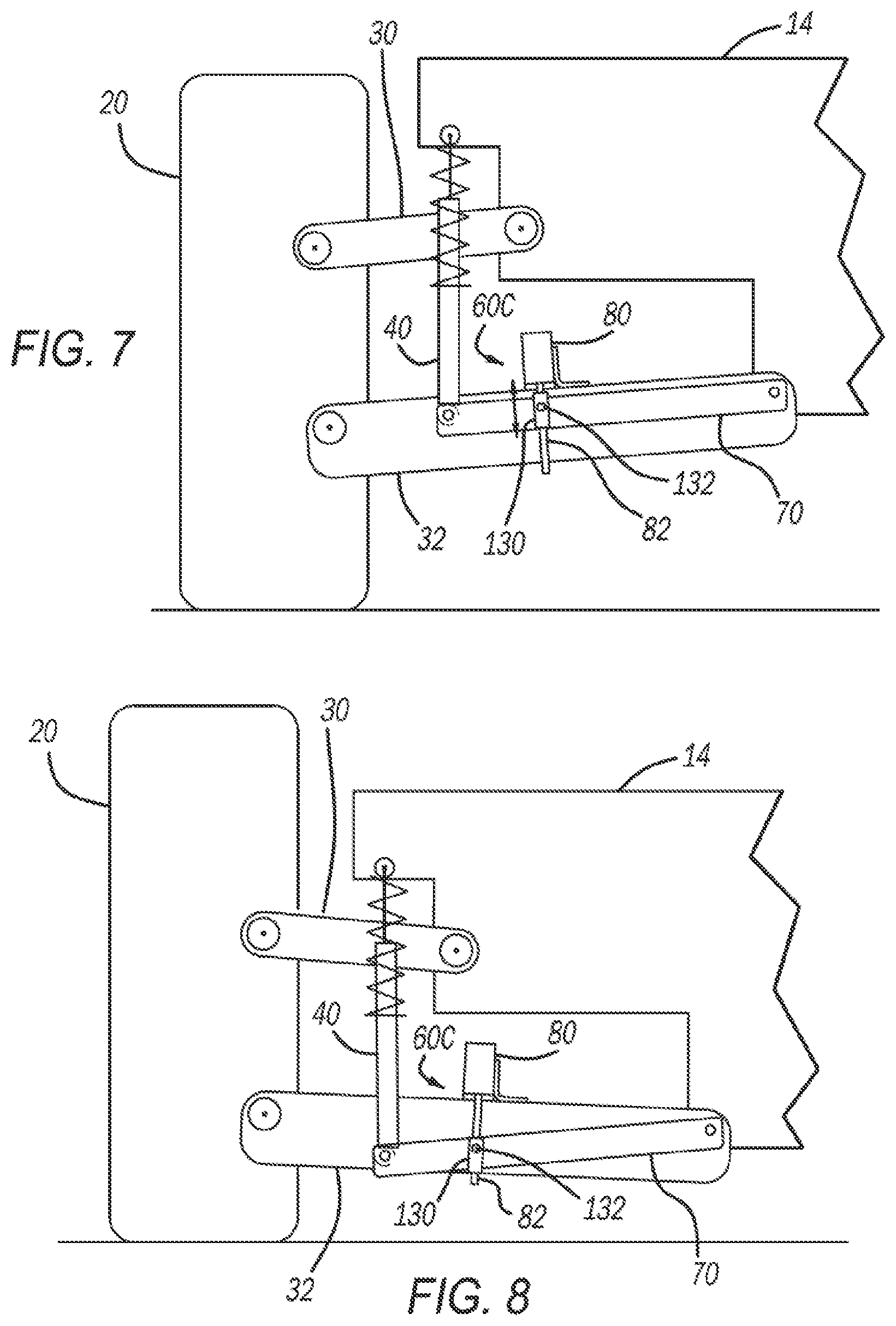 Patent US12365211 Figure 5 – Vehicle lowering and lifting system