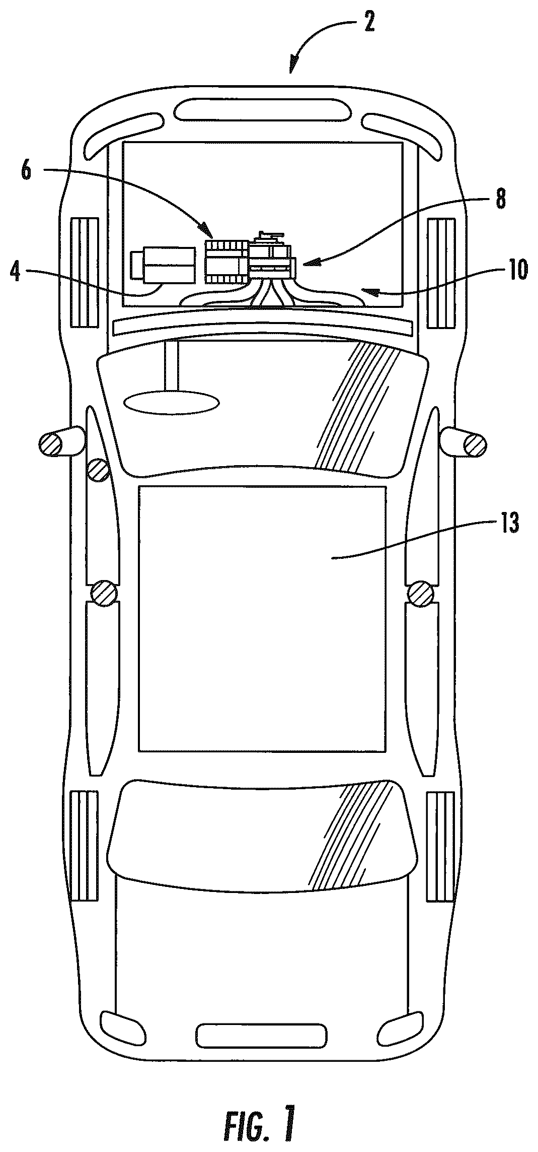 Patent US12365217 Figure 1 – HVAC dual inlet design for partial recirculation operation