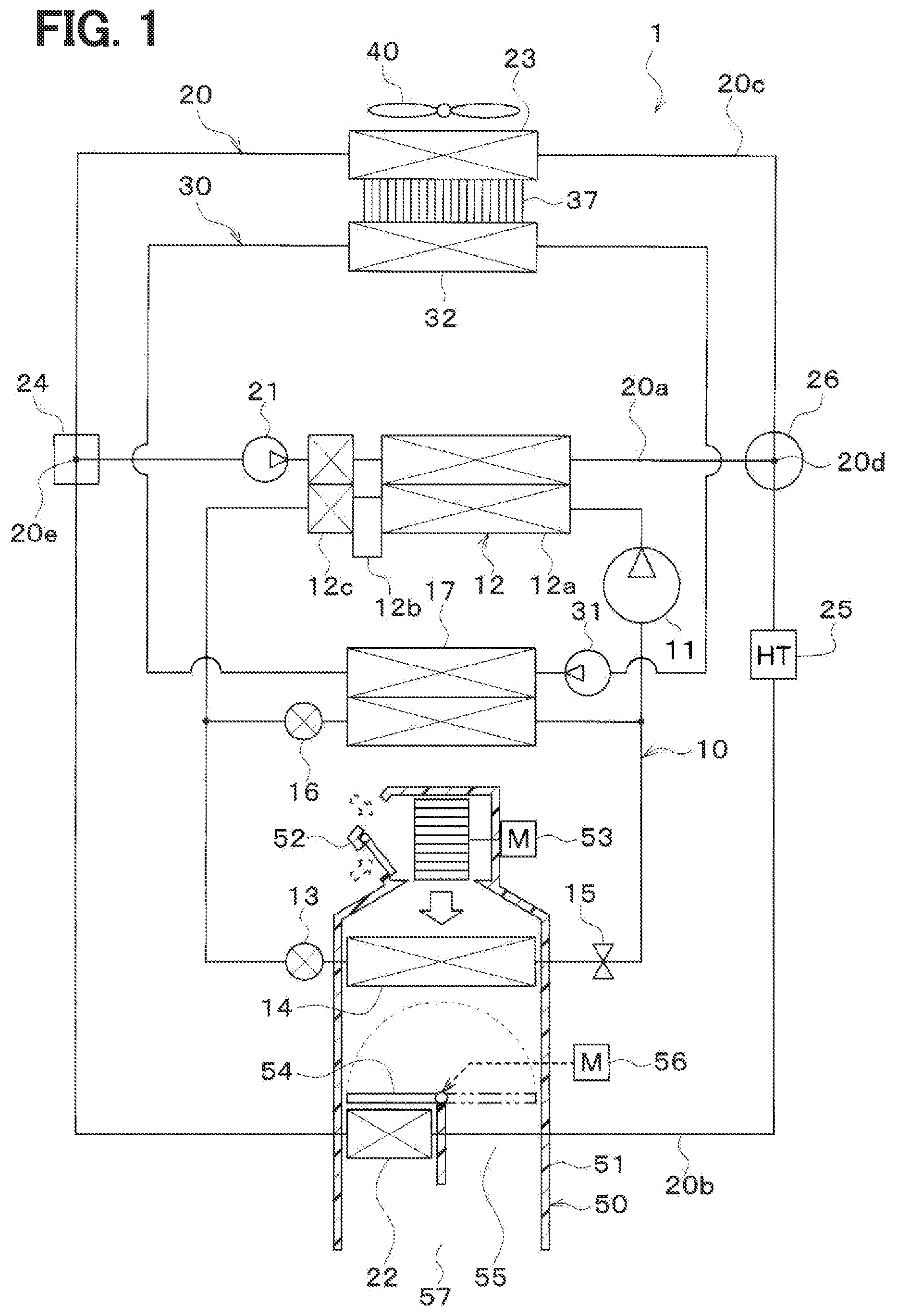 Patent US12365219 — Refrigeration cycle device — Figure 1