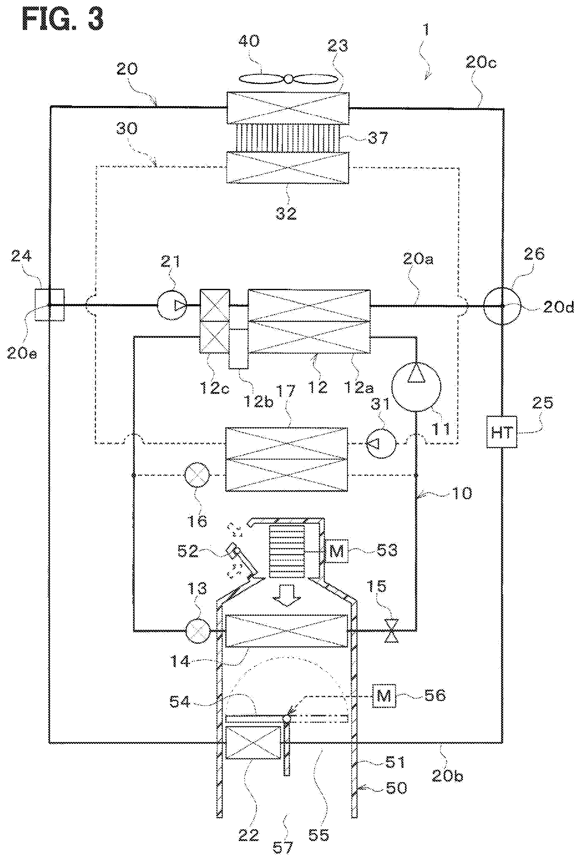 Patent US12365219 Figure 3 – Refrigeration cycle device