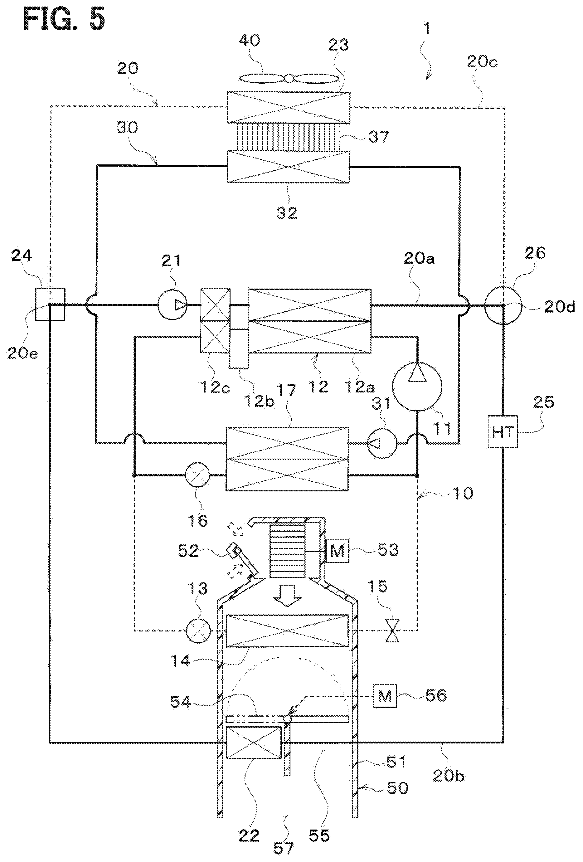 Patent US12365219 Figure 5 – Refrigeration cycle device