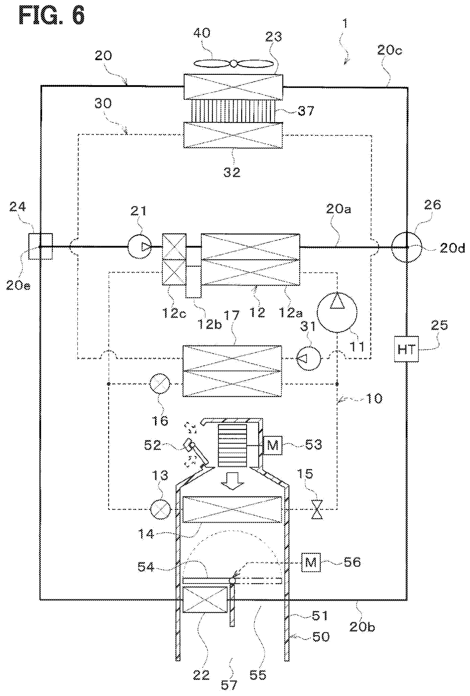 Patent US12365219 Figure 6 – Refrigeration cycle device
