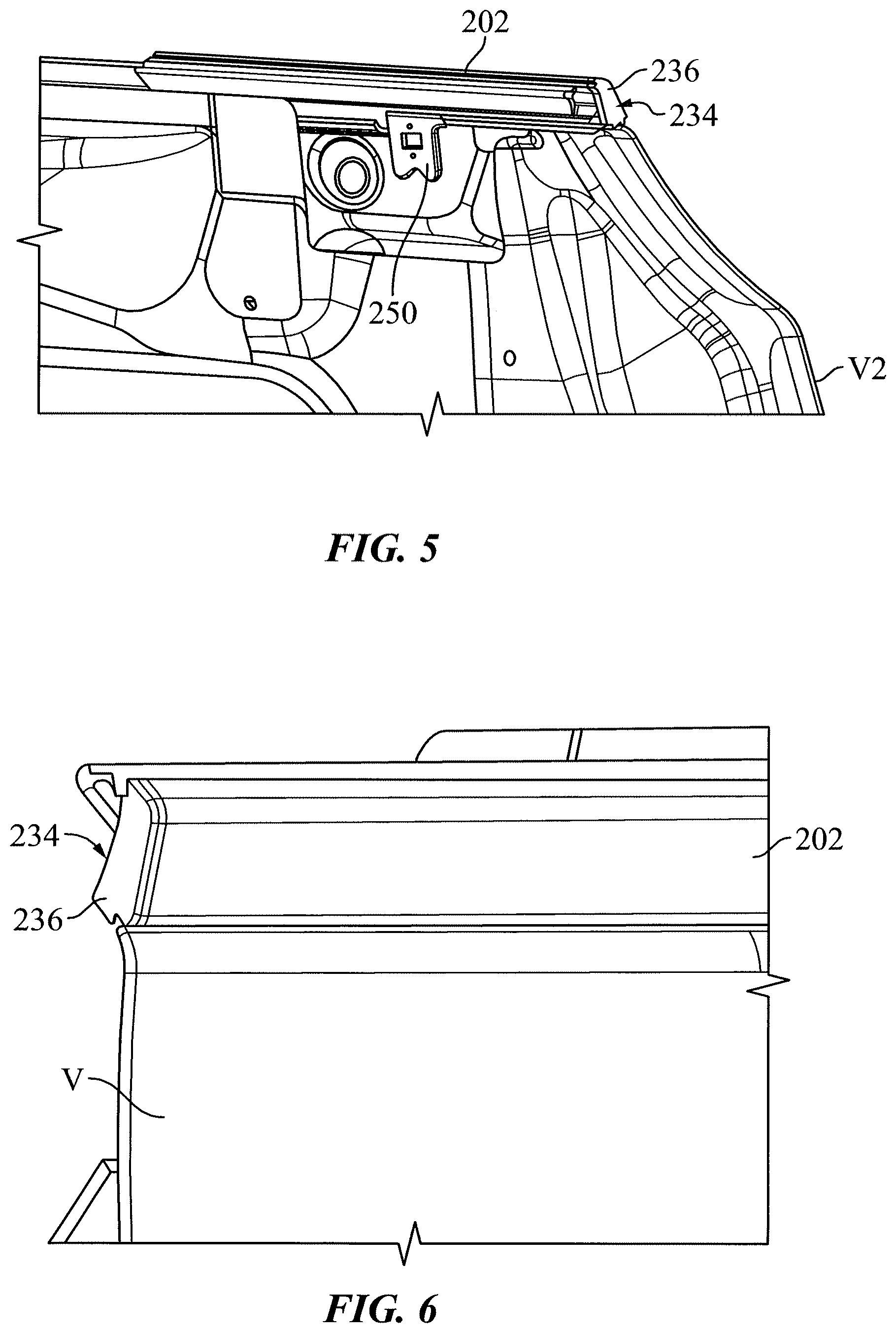 Patent US12365225 Figure 5 – Outer belt with molded snap-fit retention feature