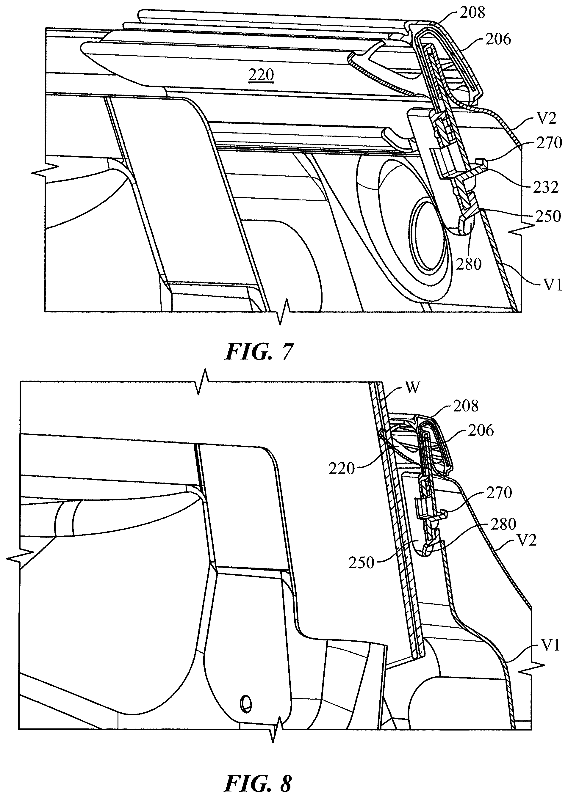 Patent US12365225 Figure 6 – Outer belt with molded snap-fit retention feature