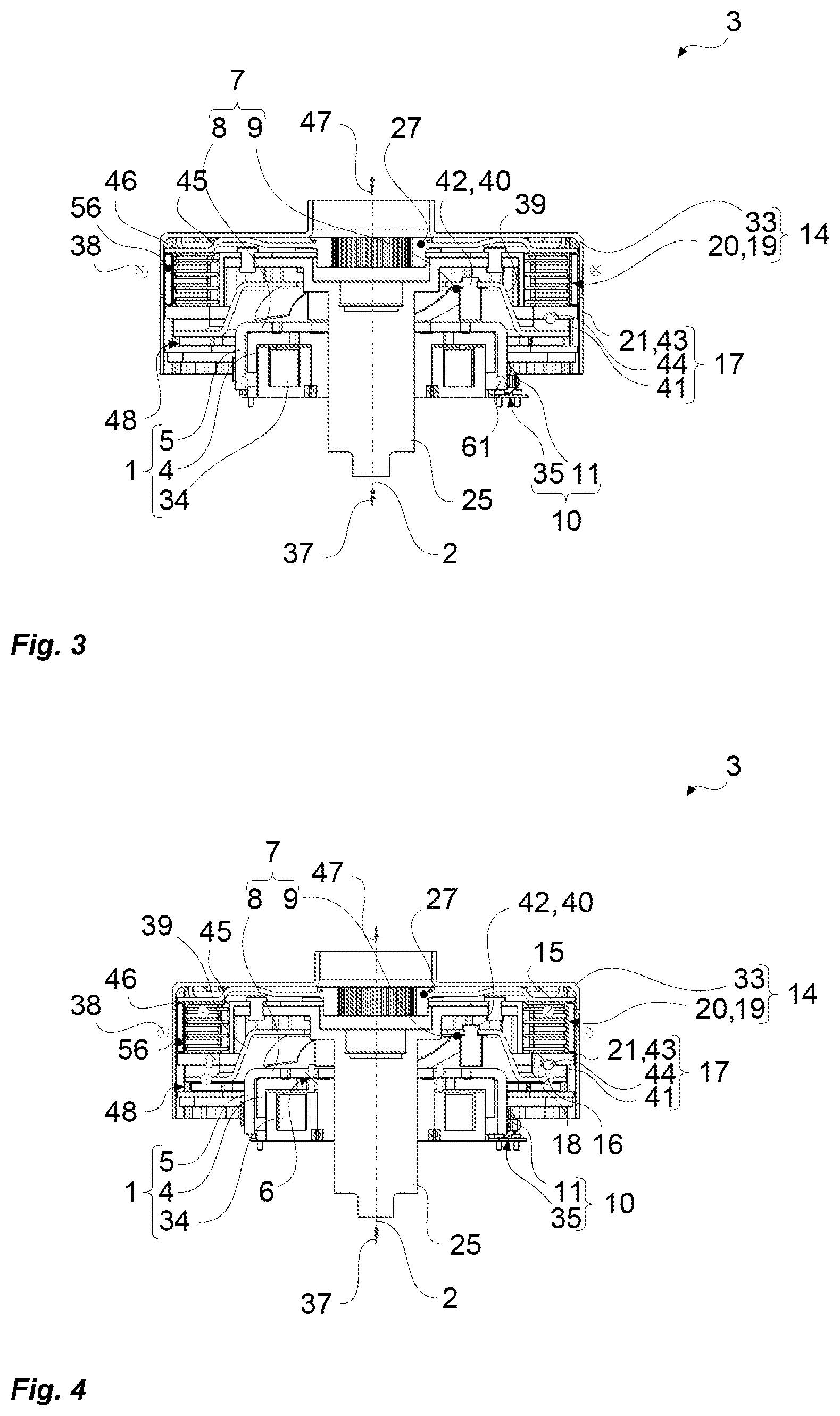 Patent US12365232 Figure 2 – Magnetic clutch with an axis of rotation for actuating a disconnect clutch