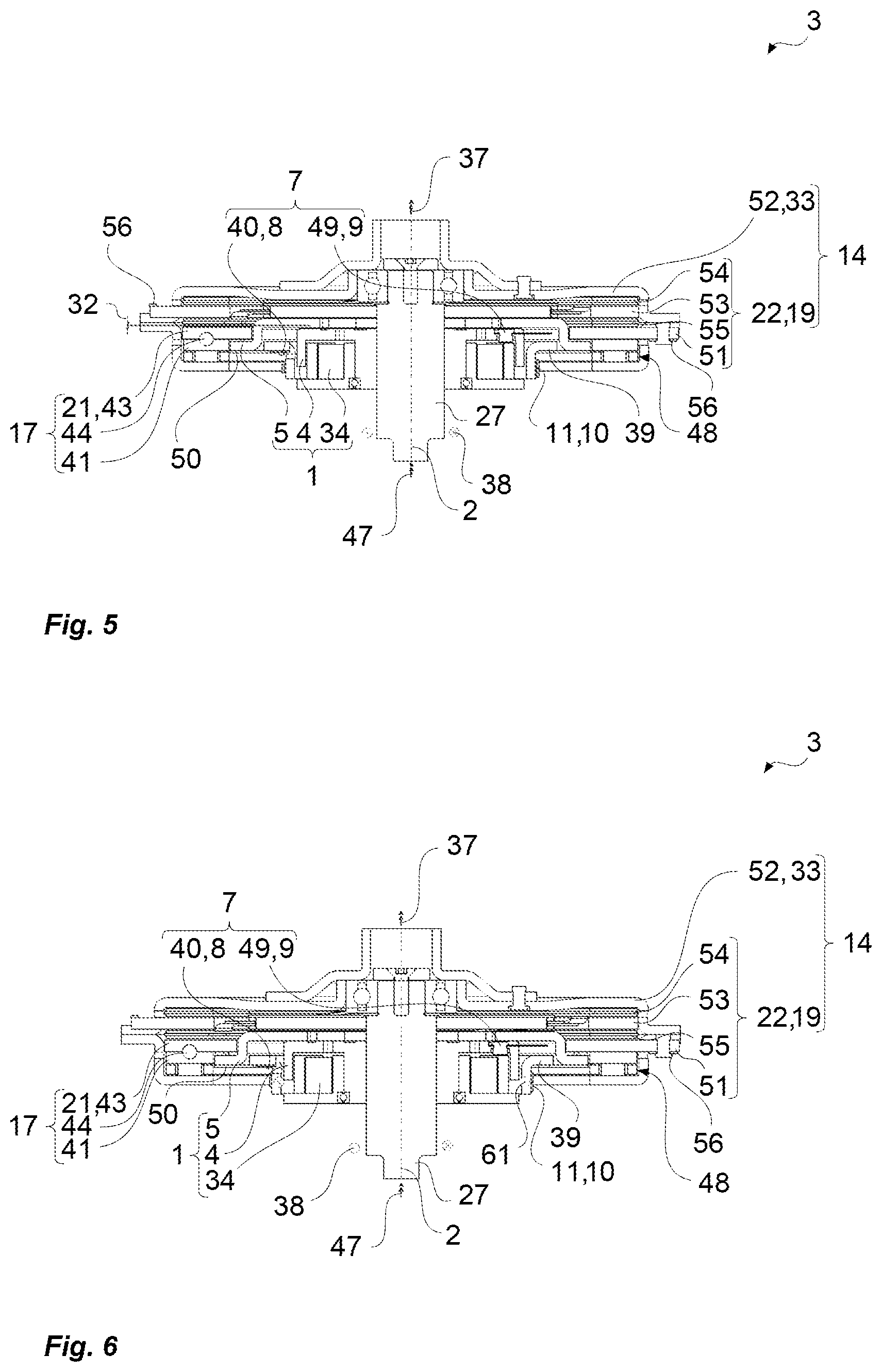 Patent US12365232 Figure 3 – Magnetic clutch with an axis of rotation for actuating a disconnect clutch