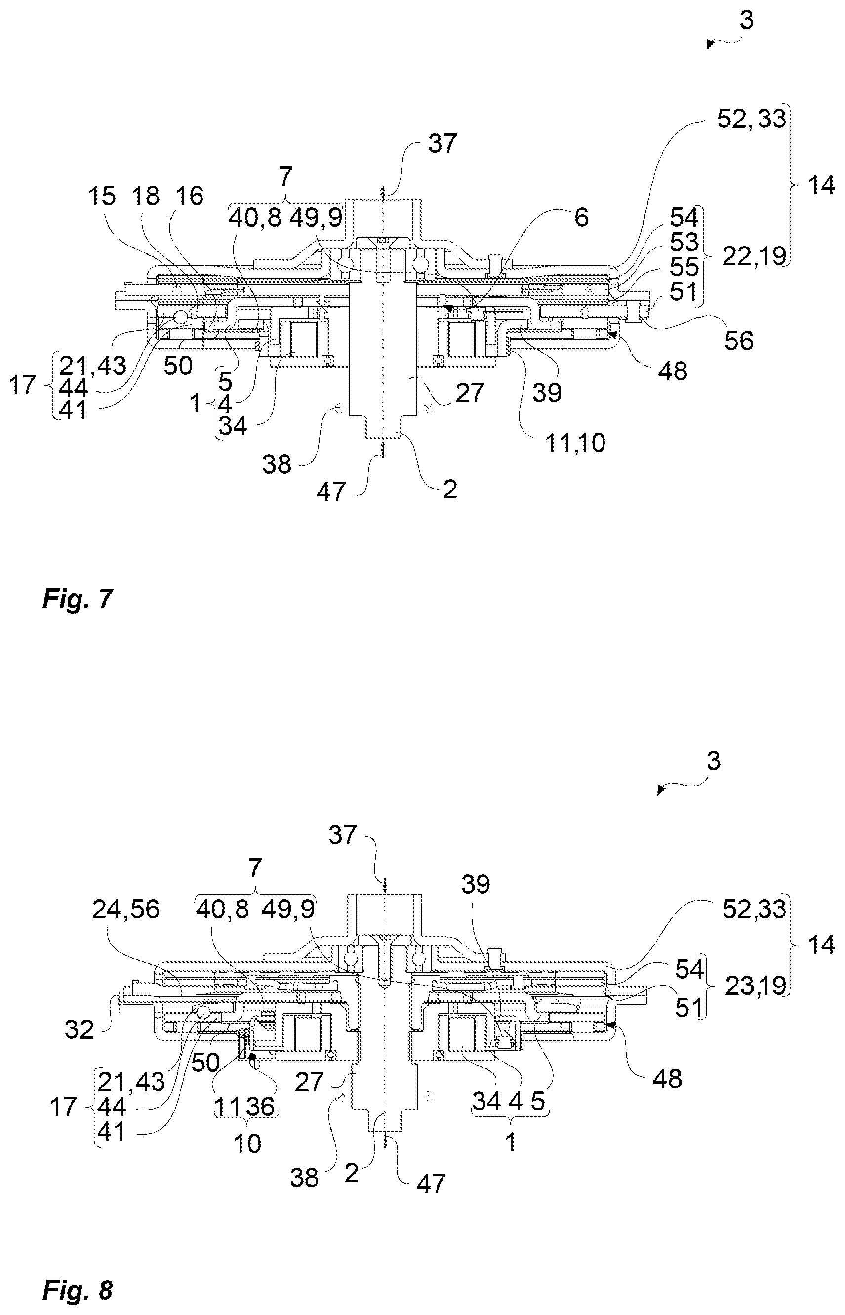 Patent US12365232 Figure 4 – Magnetic clutch with an axis of rotation for actuating a disconnect clutch