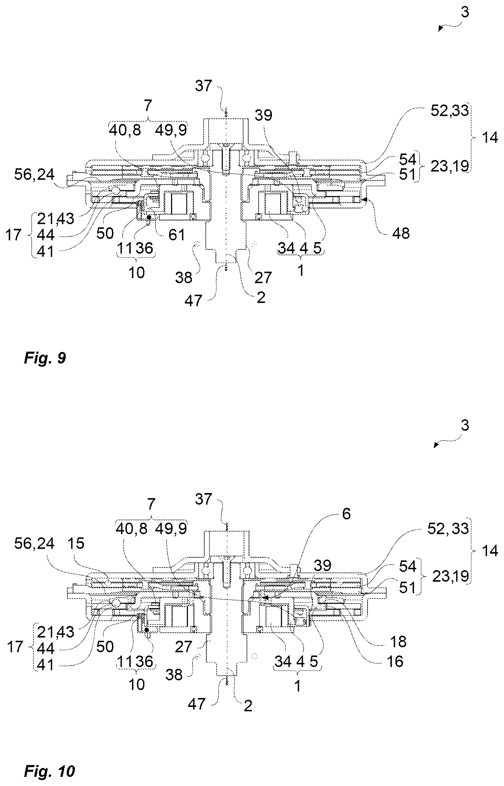Patent US12365232 Figure 5 – Magnetic clutch with an axis of rotation for actuating a disconnect clutch