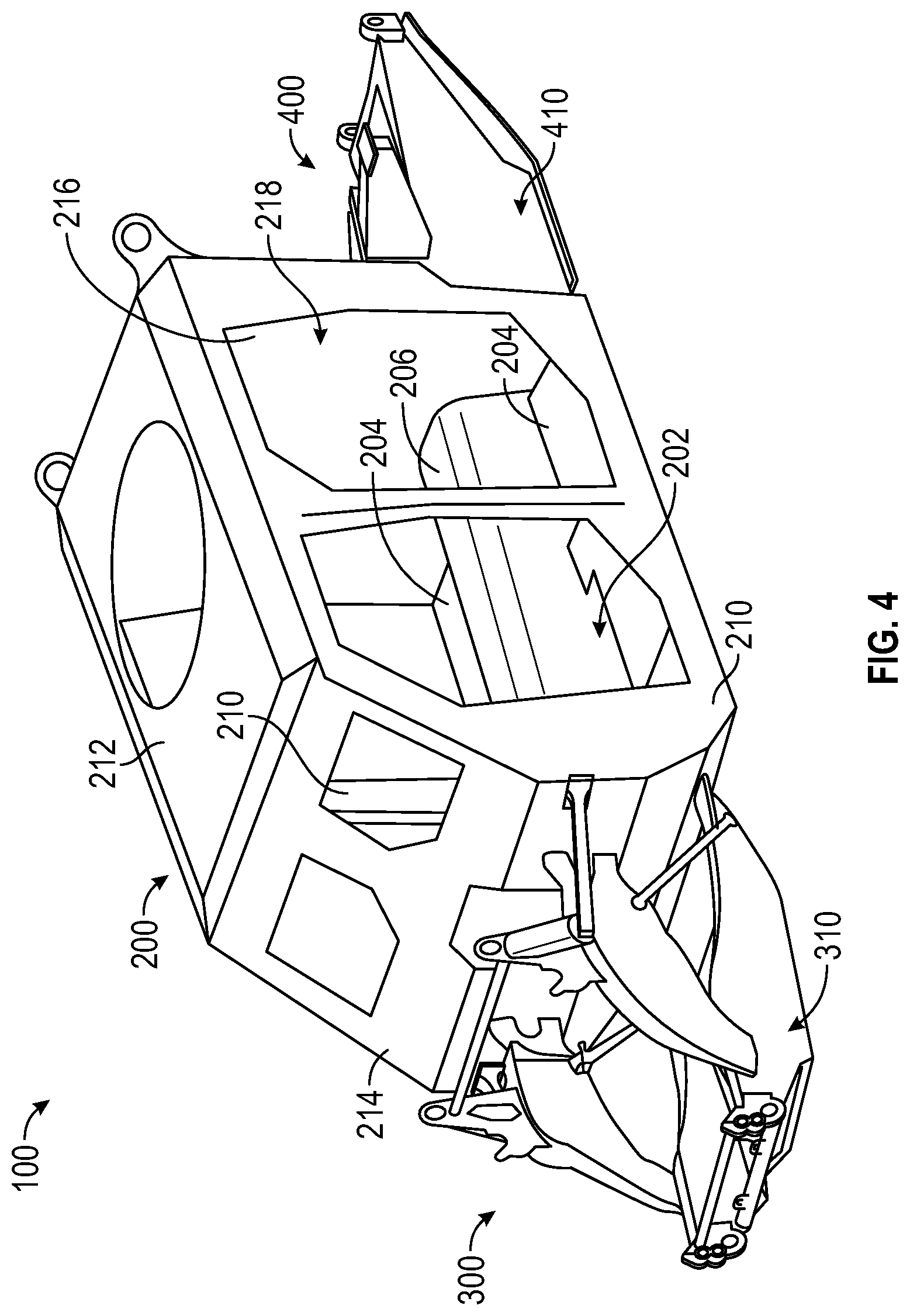 Patent US12365234 Figure 4 – Electrified military vehicle