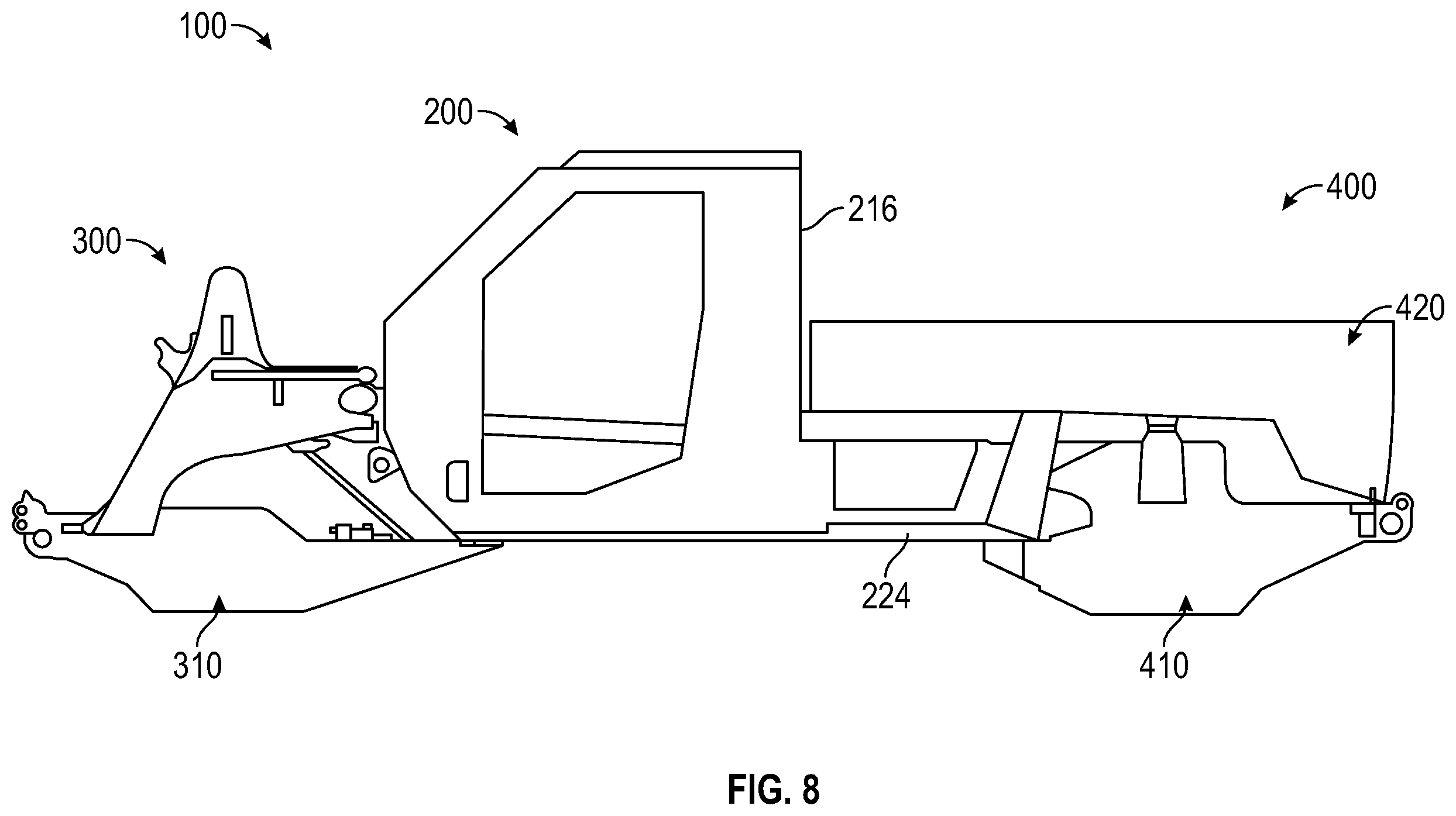 Patent US12365234 Figure 8 – Electrified military vehicle