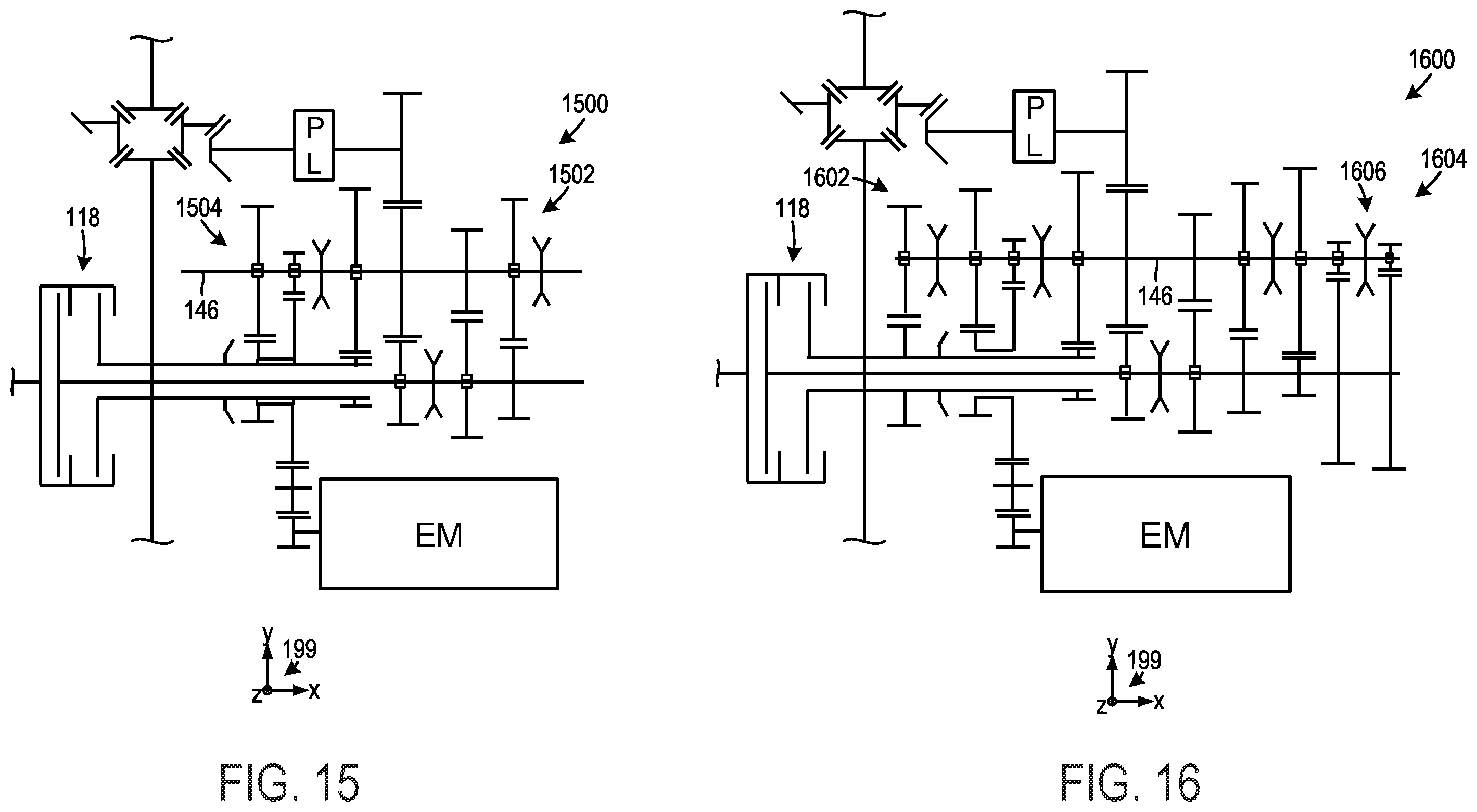 Patent US12365235 Figure 15 – Multi-speed hybrid transmission and transmission operating method