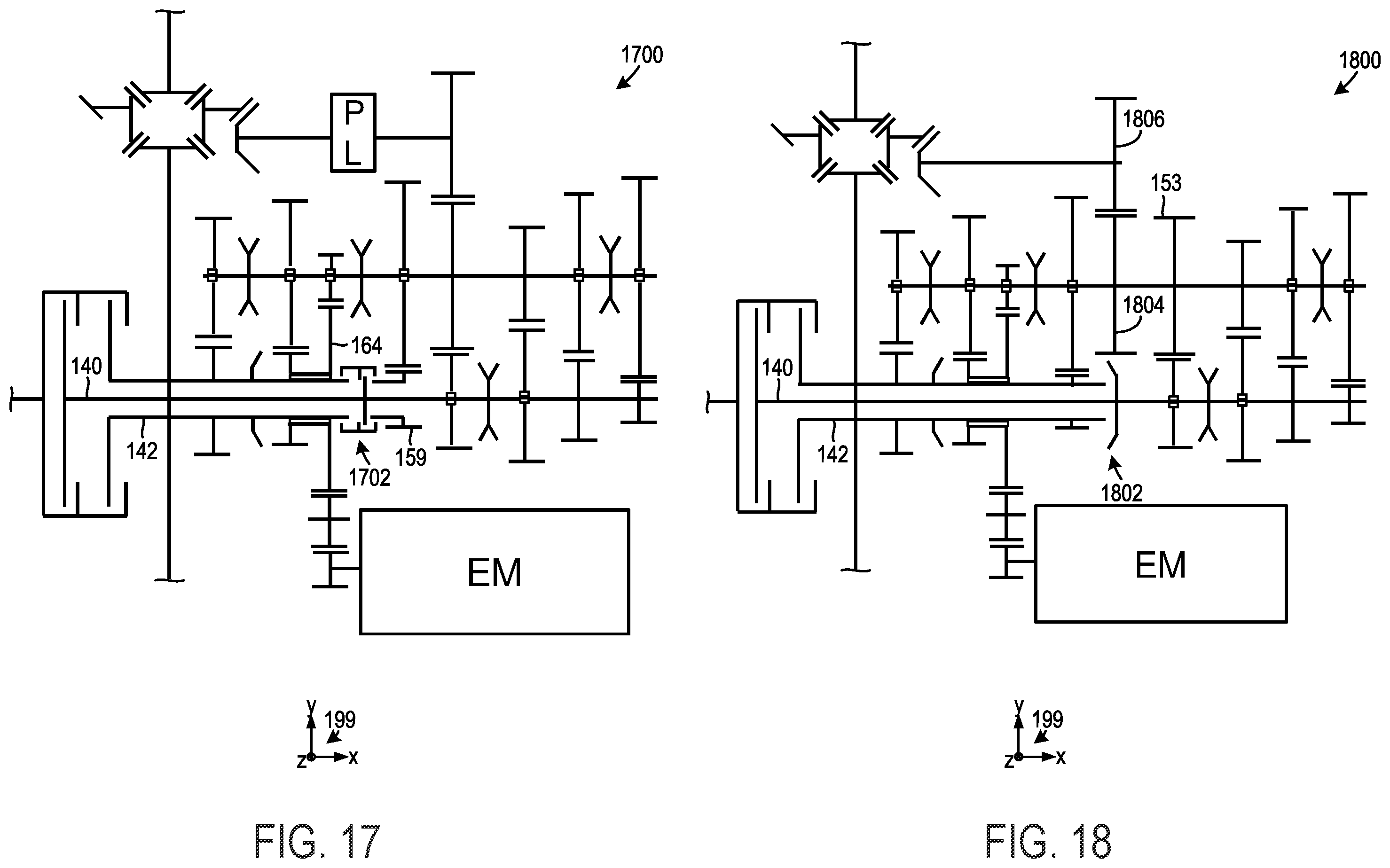 Patent US12365235 Figure 16 – Multi-speed hybrid transmission and transmission operating method