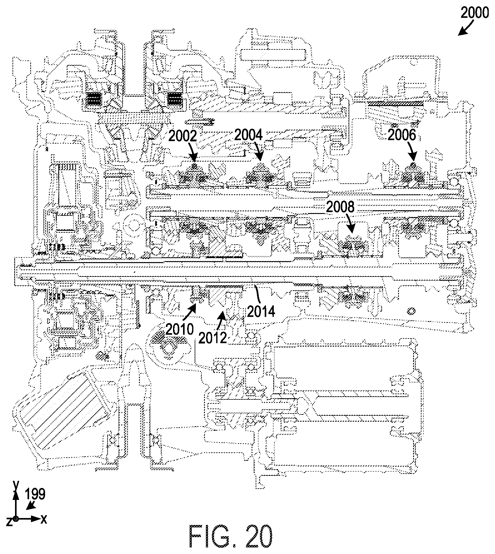 Patent US12365235 Figure 18 – Multi-speed hybrid transmission and transmission operating method