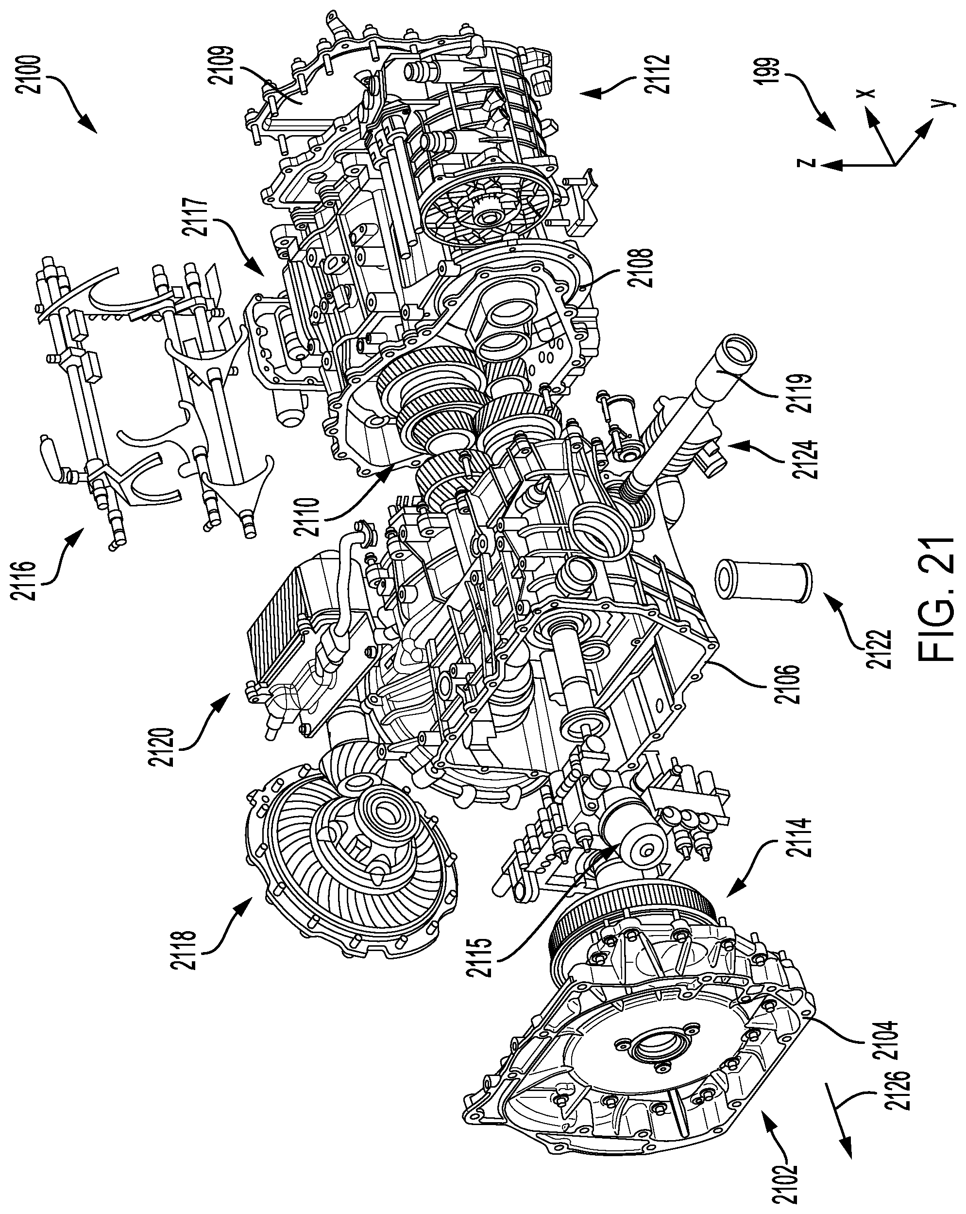 Patent US12365235 Figure 19 – Multi-speed hybrid transmission and transmission operating method