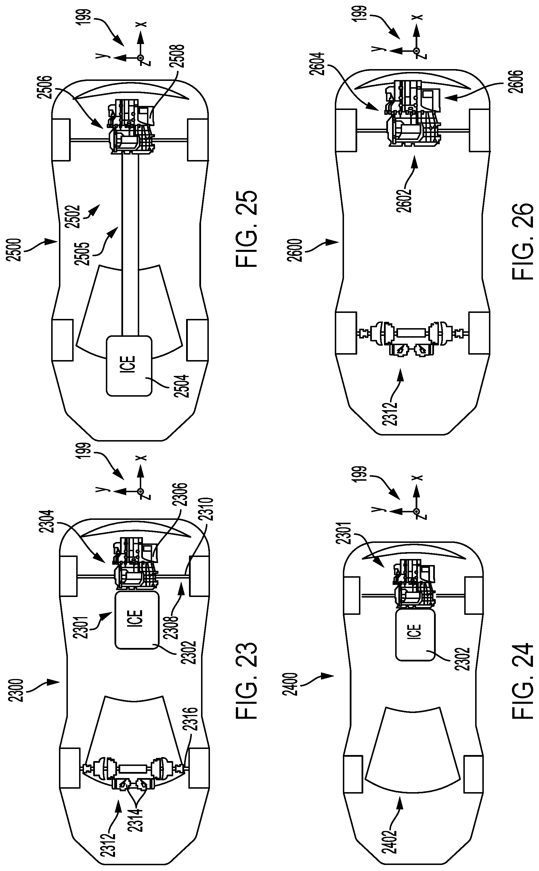 Patent US12365235 Figure 20 – Multi-speed hybrid transmission and transmission operating method