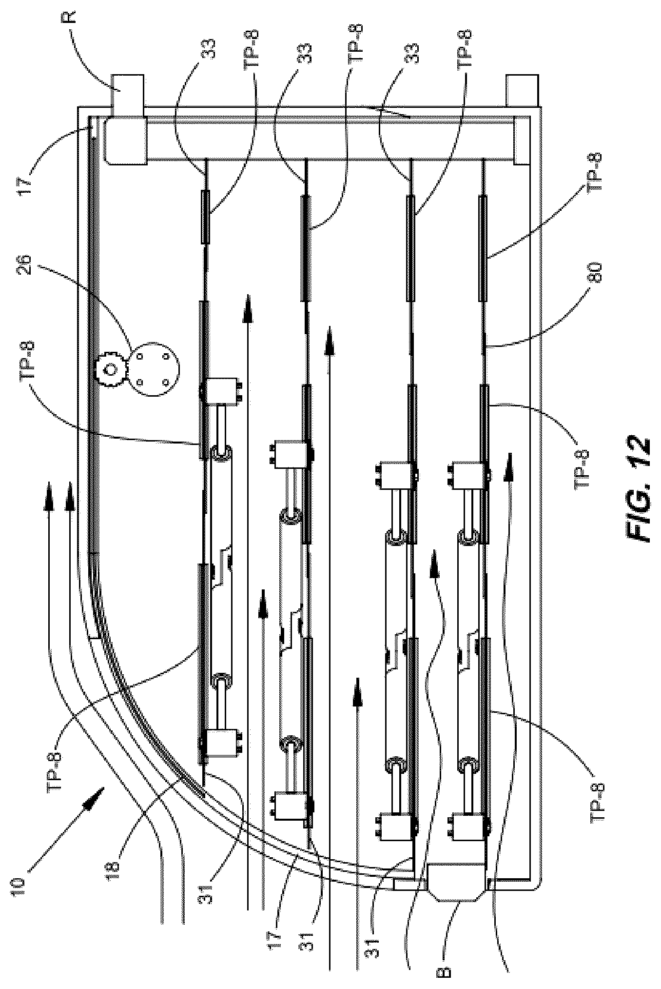 Patent US12365236 Figure 17 – Variably openable fairing with collapsible panels