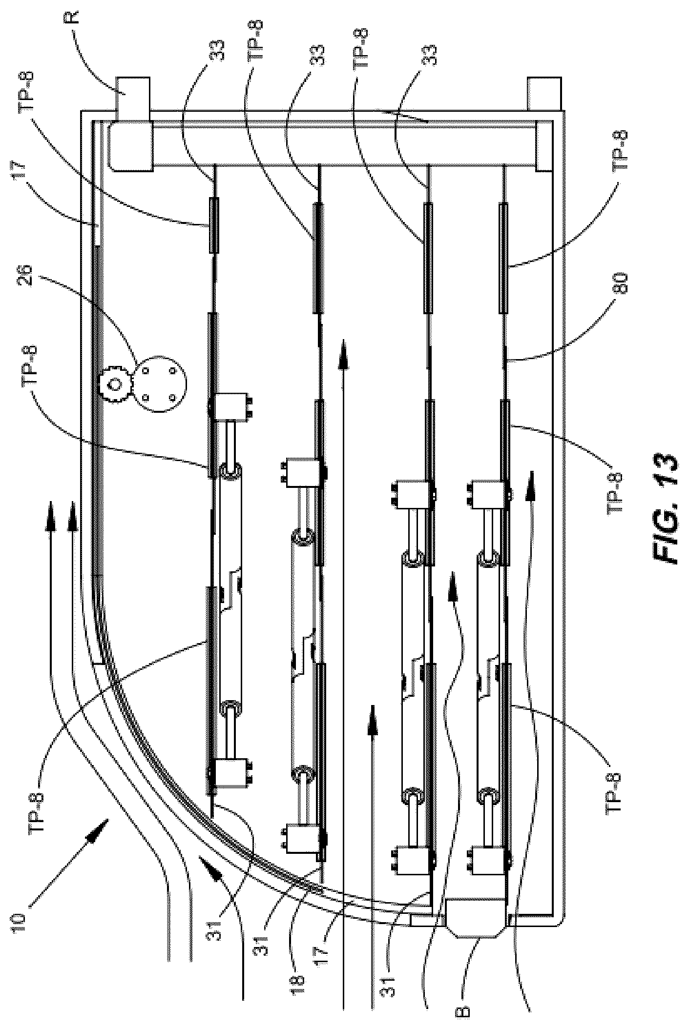 Patent US12365236 Figure 18 – Variably openable fairing with collapsible panels