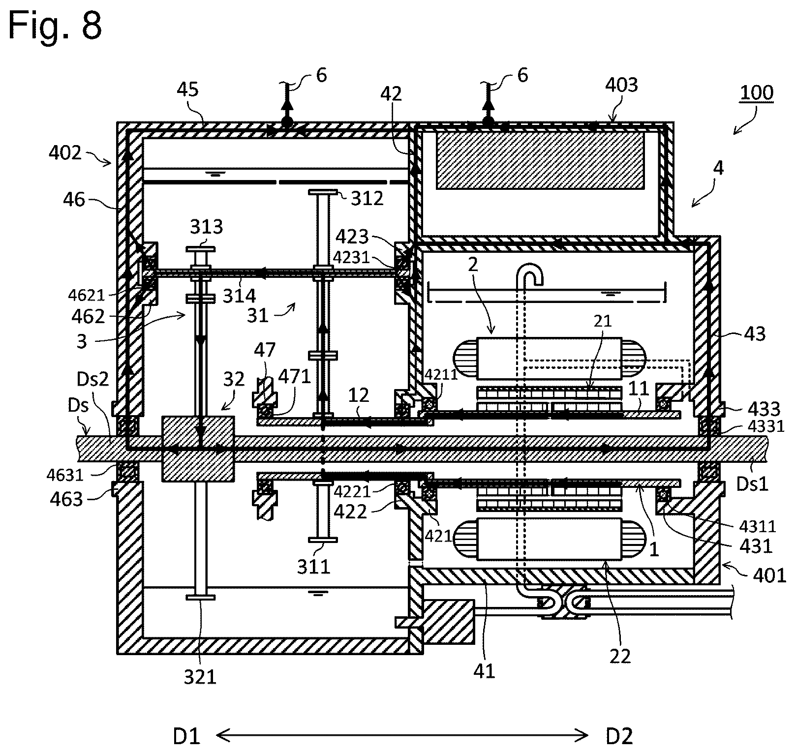 Patent US12365239 Figure 6 – Drive apparatus and vehicle