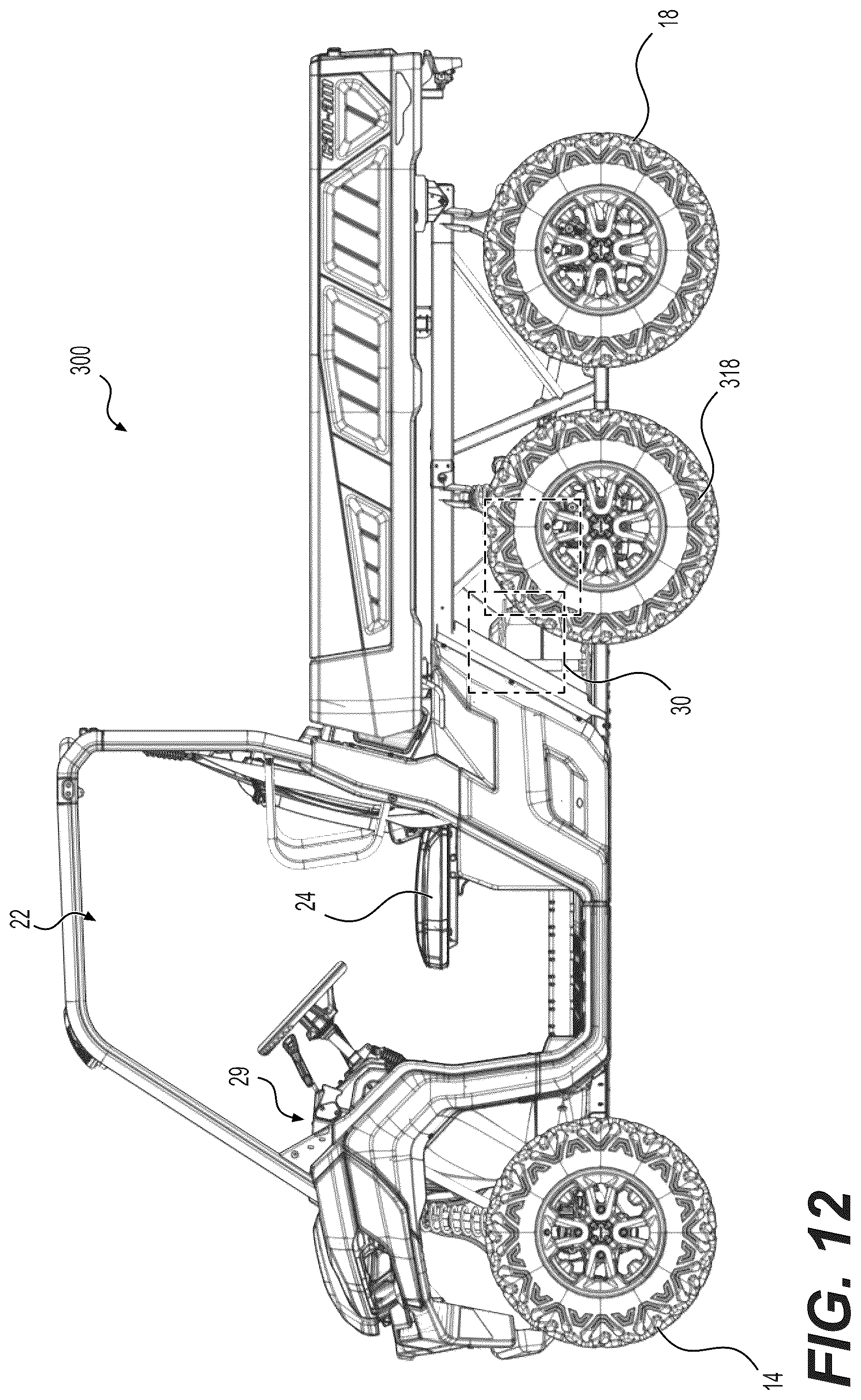 Patent US12365240 Figure 12 – Method for controlling a drivetrain for an off-road vehicle