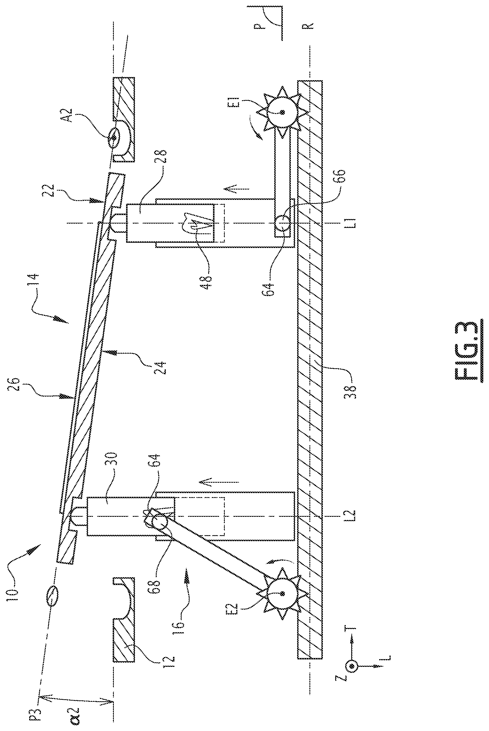 Patent US12365244 Figure 3 – Vehicle display assembly