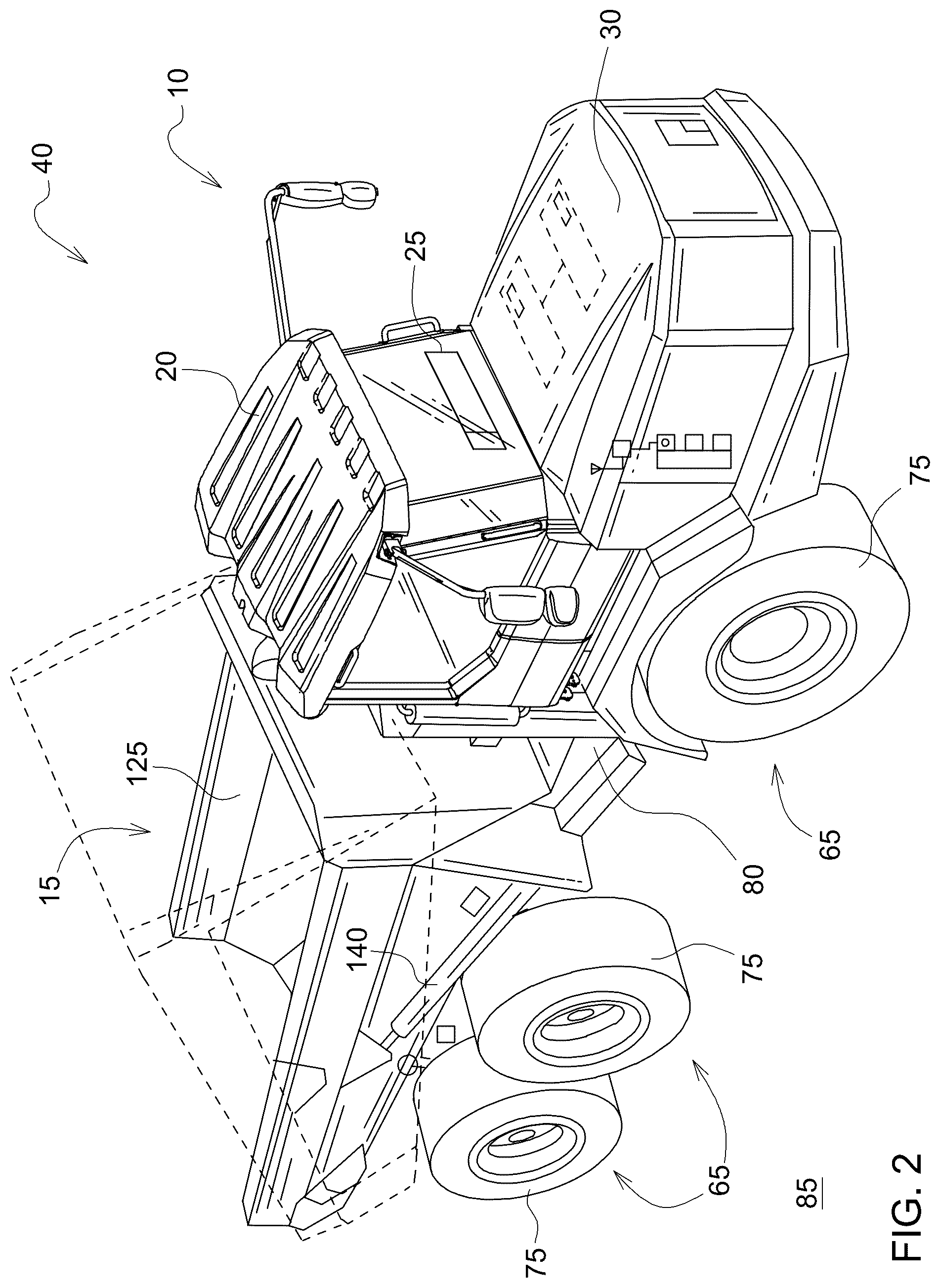 Patent US12365245 Figure 2 – Level sensing fill without a sight gauge