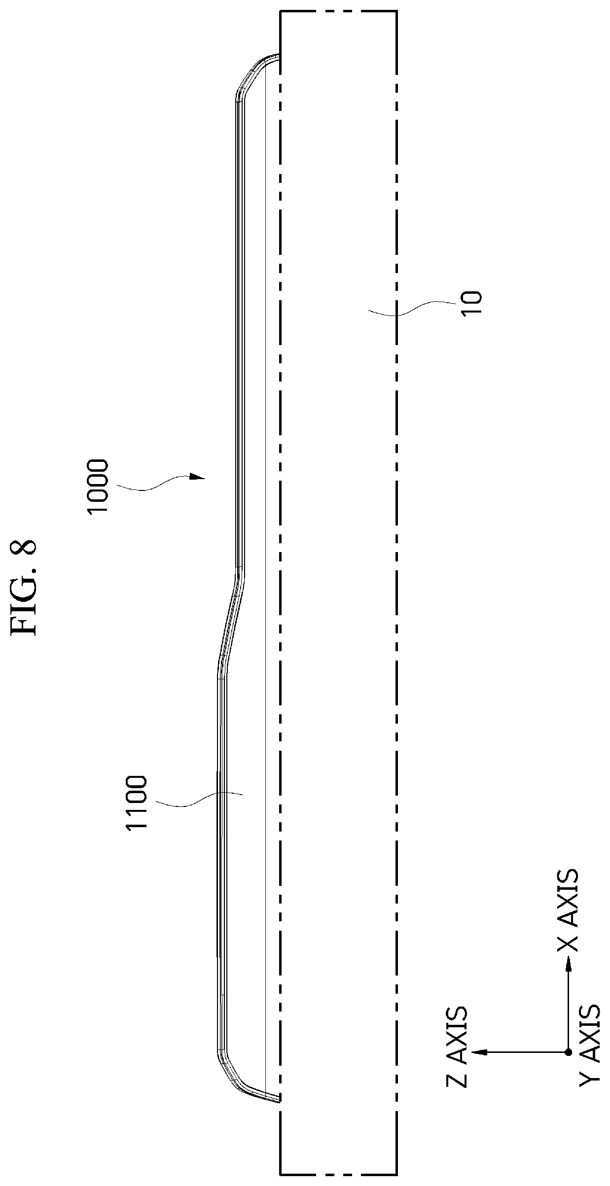 Patent US12365246 Figure 8 – Driving control method of vehicle display
