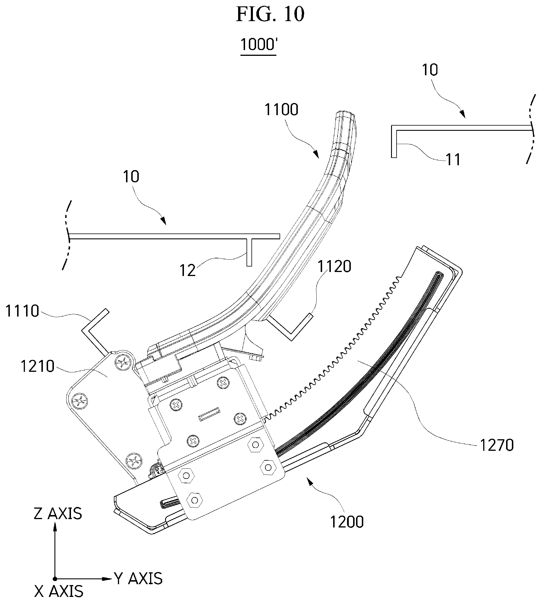Patent US12365246 Figure 10 – Driving control method of vehicle display