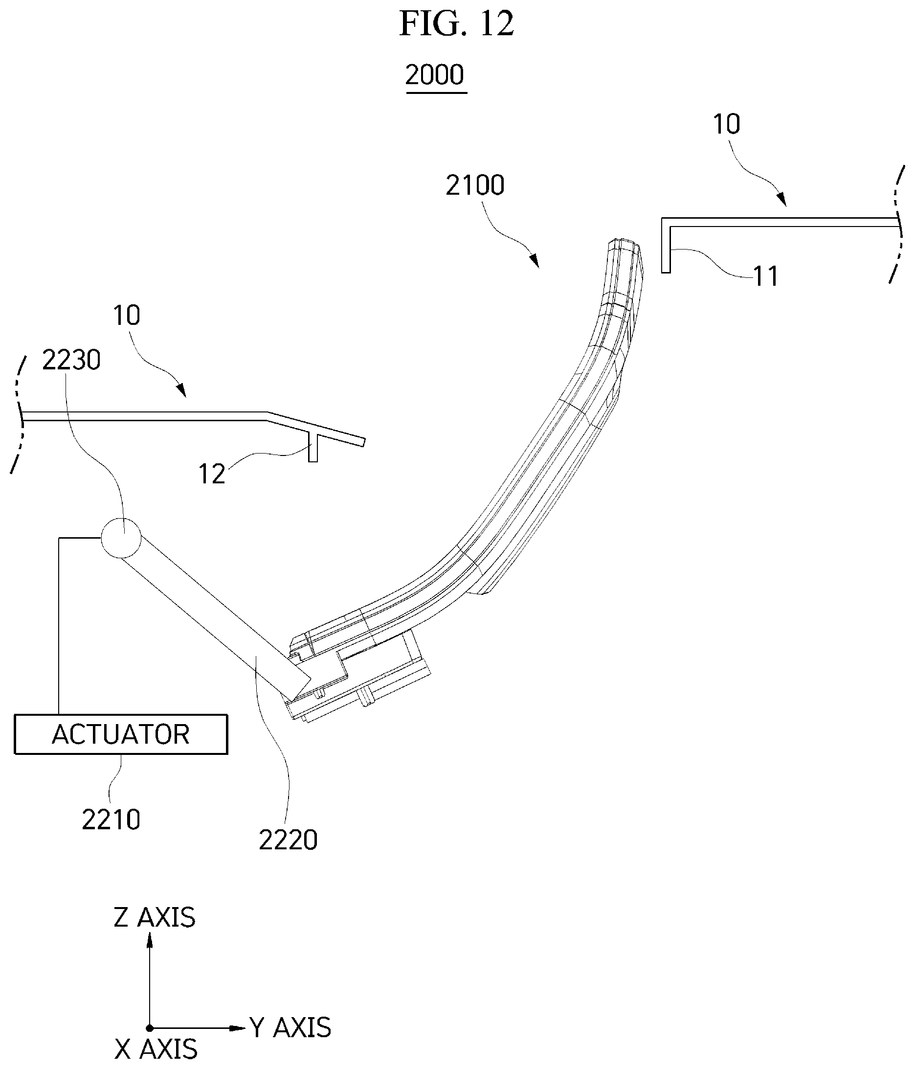 Patent US12365246 Figure 12 – Driving control method of vehicle display