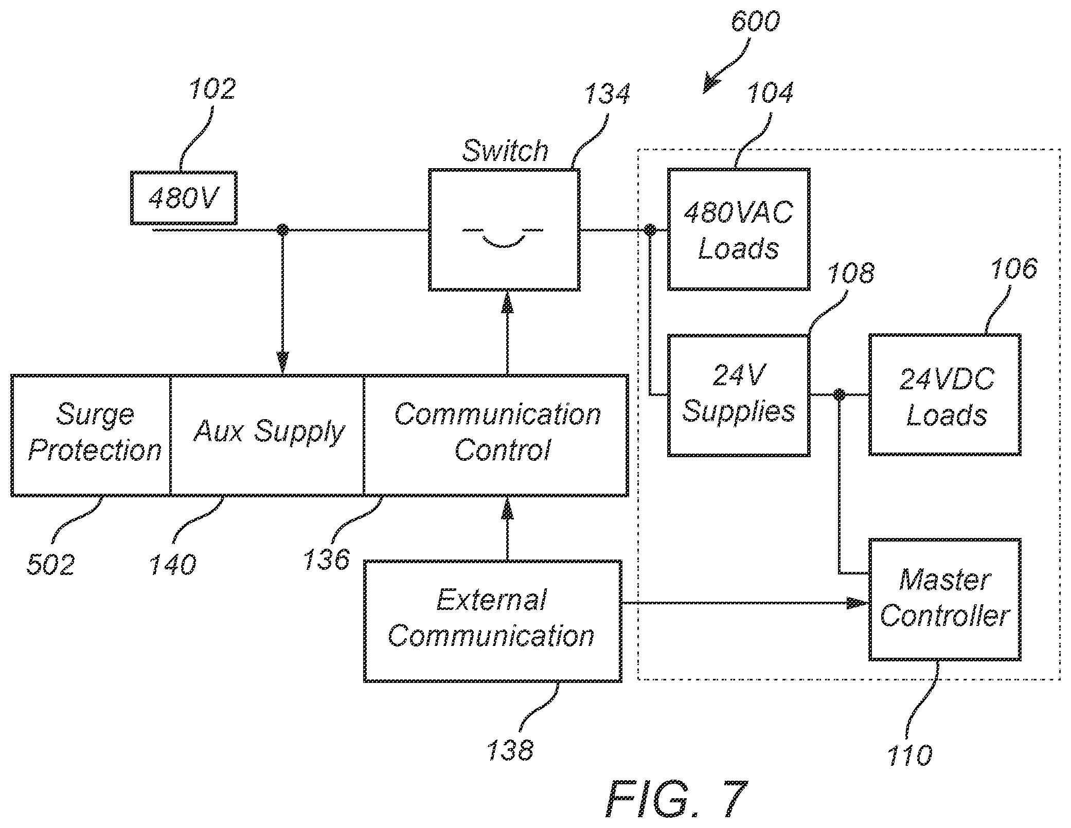 Patent US12365255 Figure 7 – Direct current fast charger system with low standby power